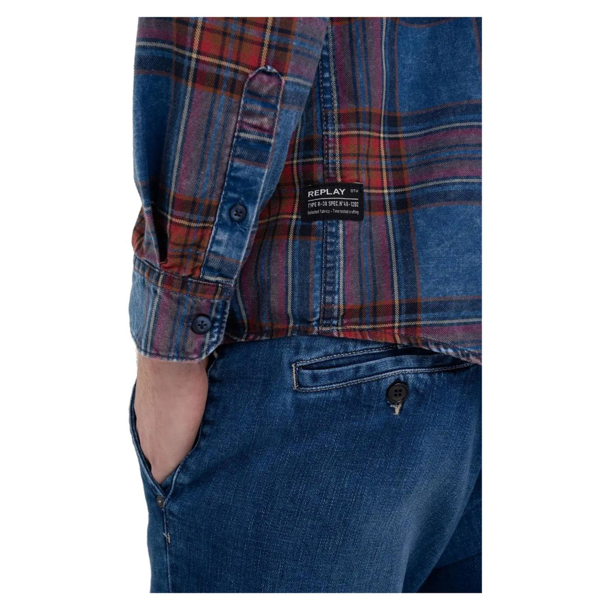 REPLAY CAMICIA UOMO - Blu - vista 5