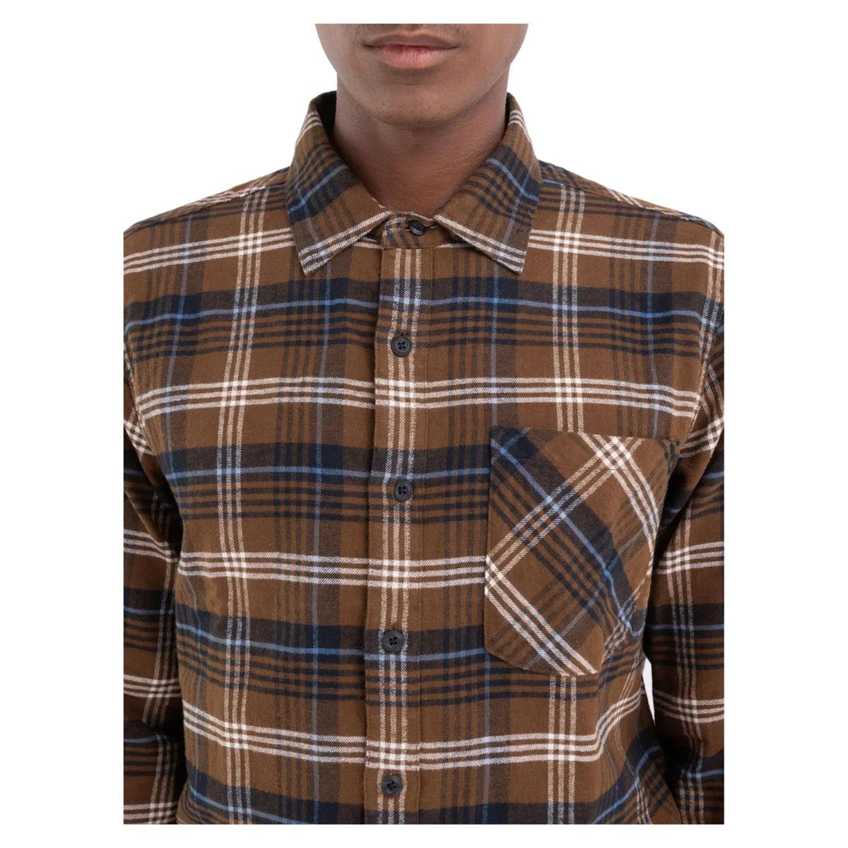 REPLAY CAMICIA UOMO - Marrone scuro - vista 5