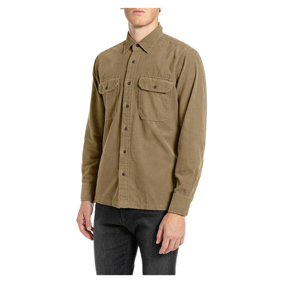 REPLAY CAMICIA CORDUROY REGULAR