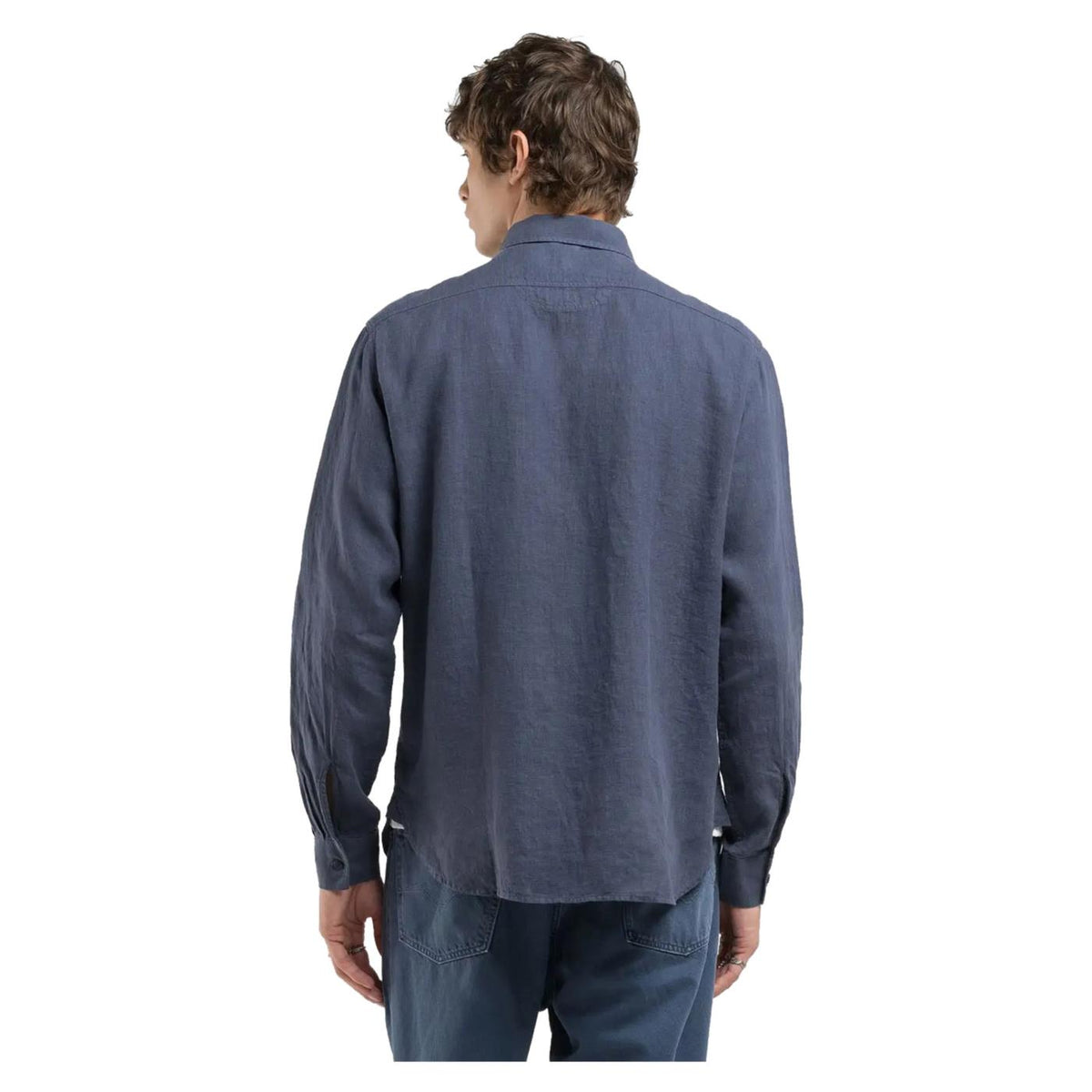 REPLAY CAMICIA REGULAR FIT LINO