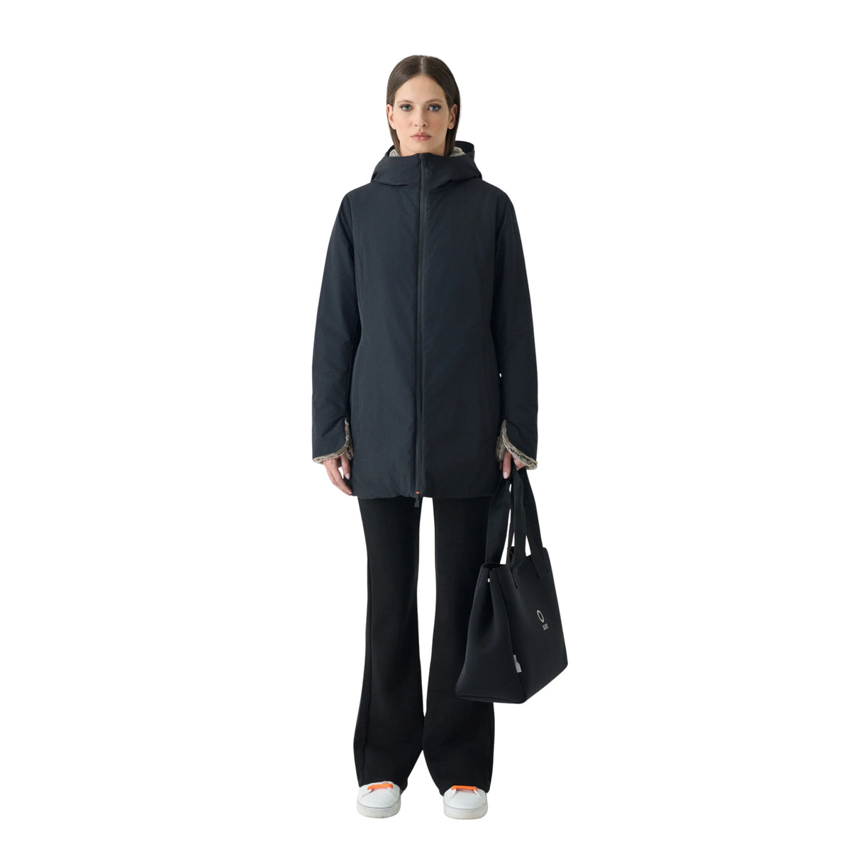 SUNS W JACKET MARMOLADA FUR - Nero - immagine principale