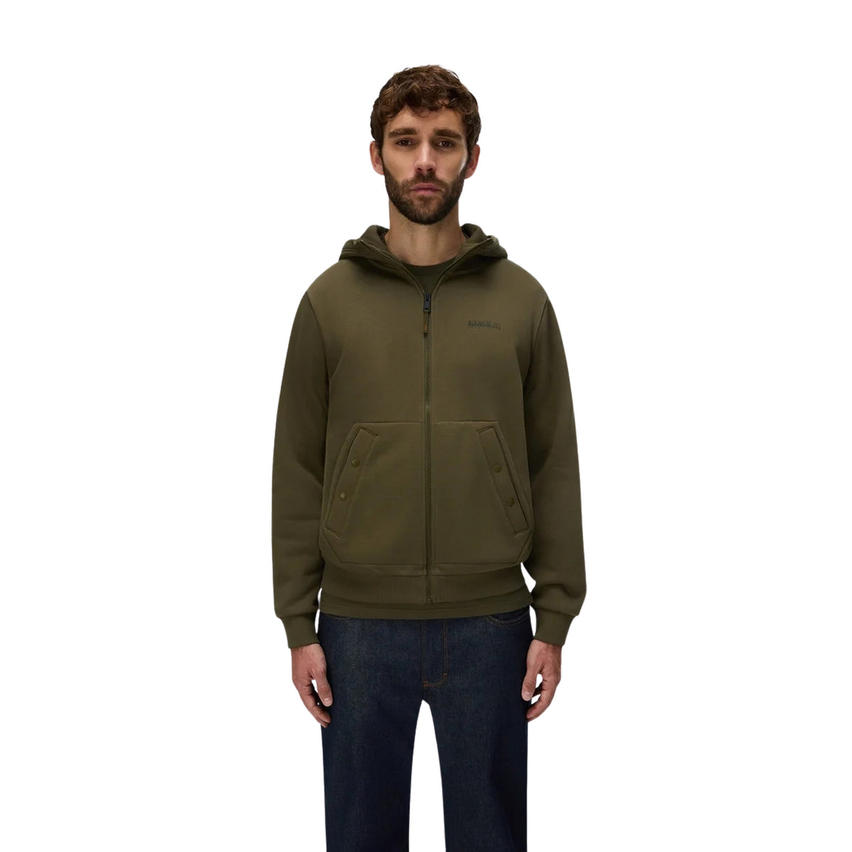 NAPAPIJRI B-YOURTE FULL ZIP HOODY - Militare - immagine principale