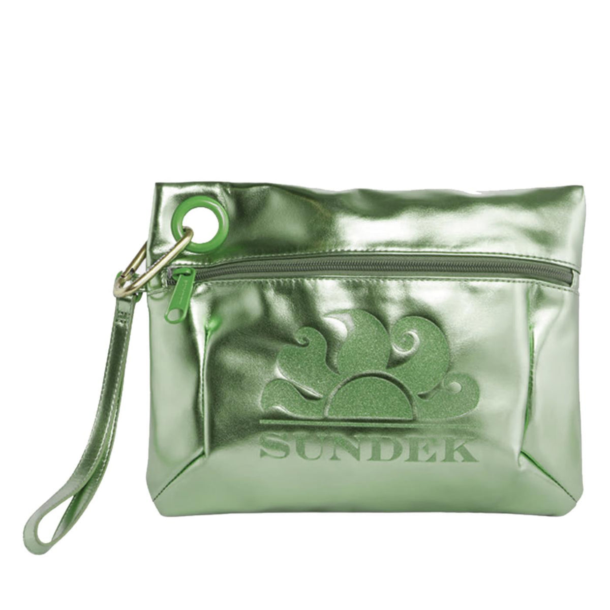 SUNDEK LAMINATED CLUTCH BAG