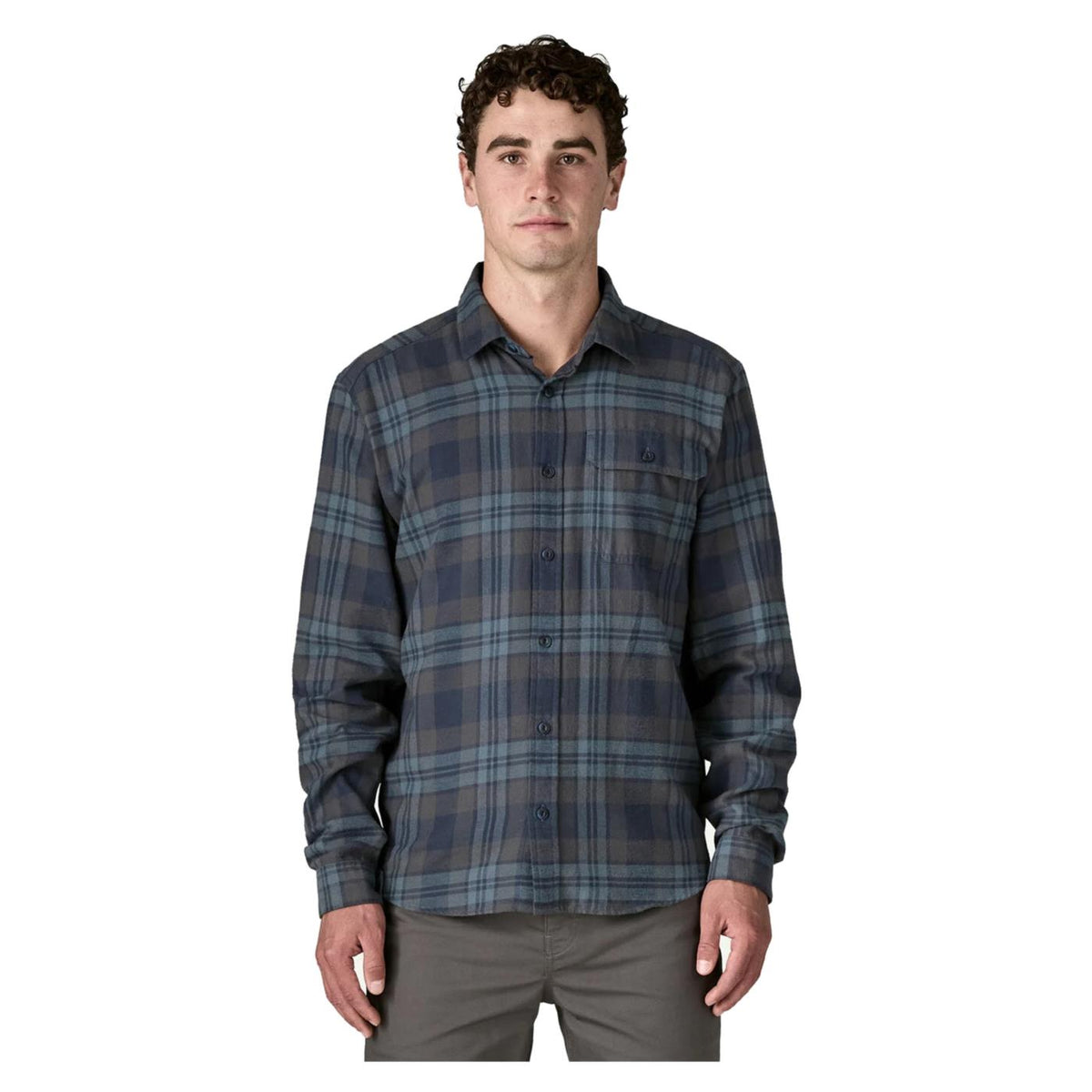 PATAGONIA LW FJORD FLANNEL SHIRT - Blu - vista 2