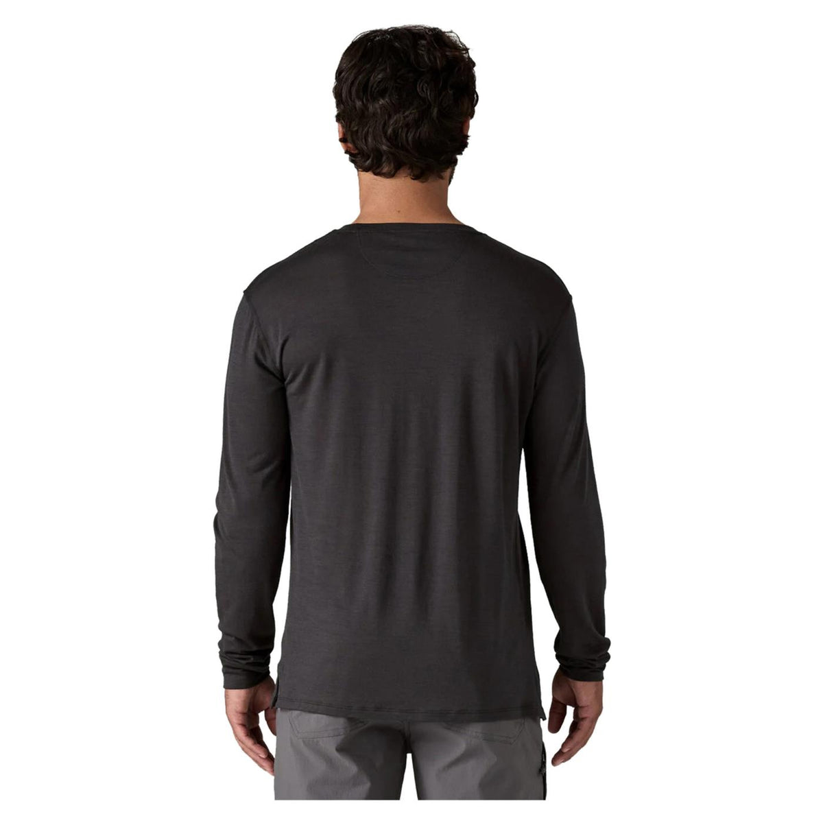 PATAGONIA CAP COOL MERINO LS TEE - Nero - vista 3