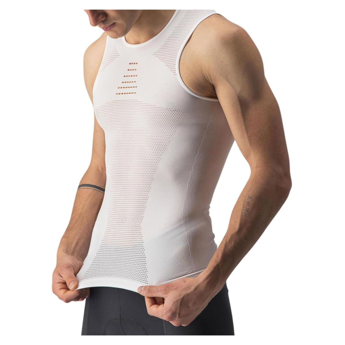 CASTELLI CORE SEAMLESS BASE LAYER - C1-bianco - vista 3