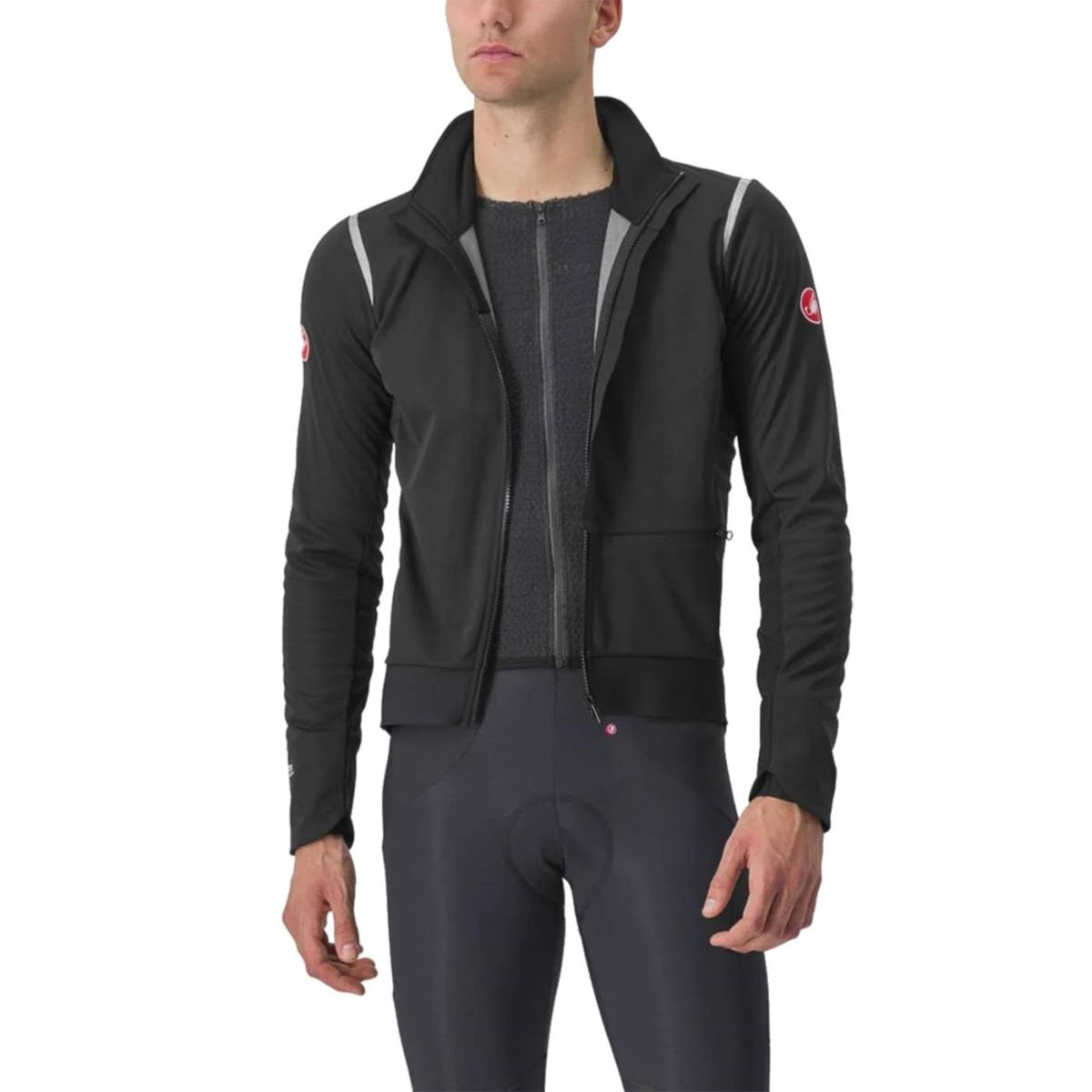 CASTELLI ALPHA DOPPIO ROS JACKET - Nero - vista 3