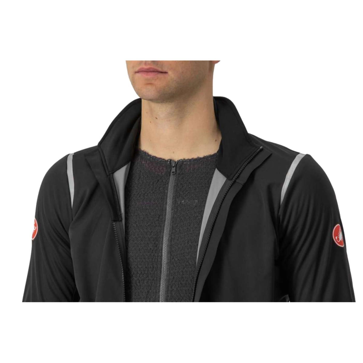 CASTELLI ALPHA DOPPIO ROS JACKET - Nero - vista 5