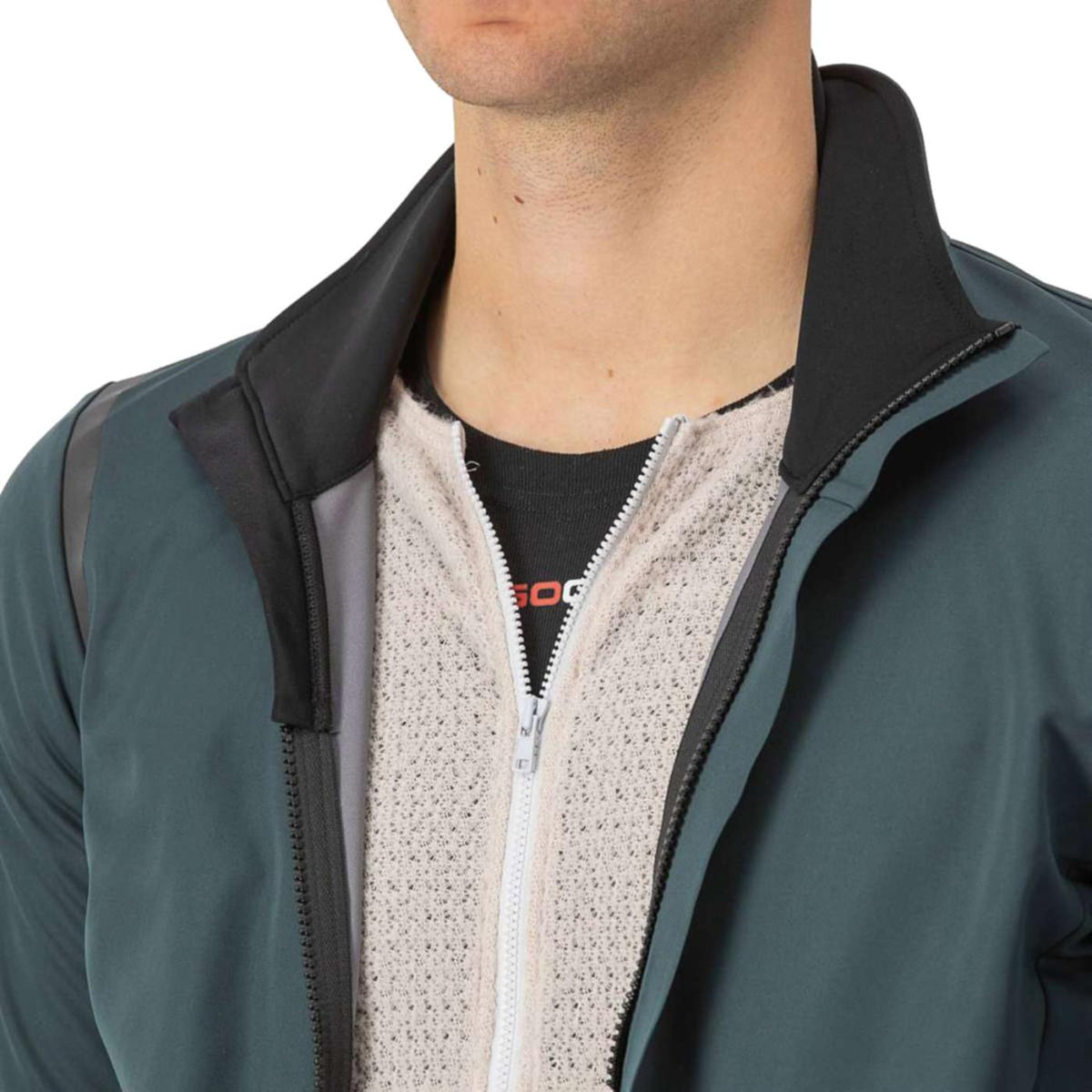 CASTELLI ALPHA DOPPIO ROS JACKET - Verde - vista 3