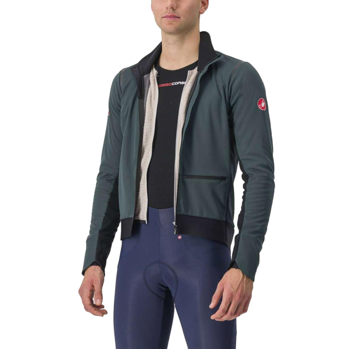 CASTELLI ALPHA DOPPIO ROS JACKET - Verde - vista 4
