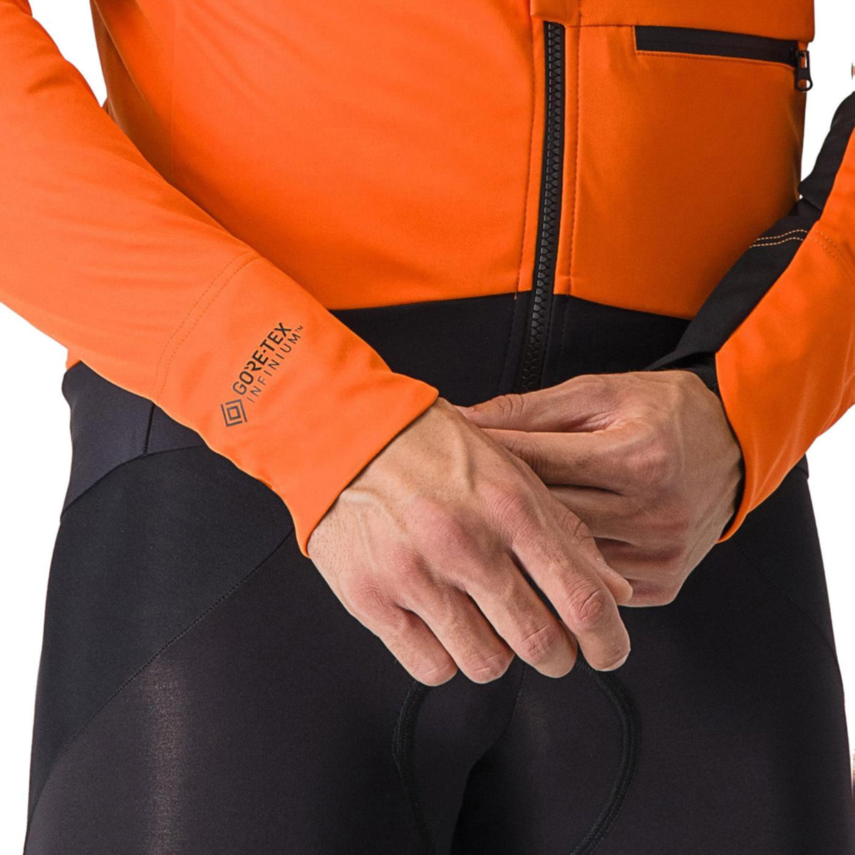 CASTELLI ALPHA DOPPIO ROS JACKET - Arancione - vista 5