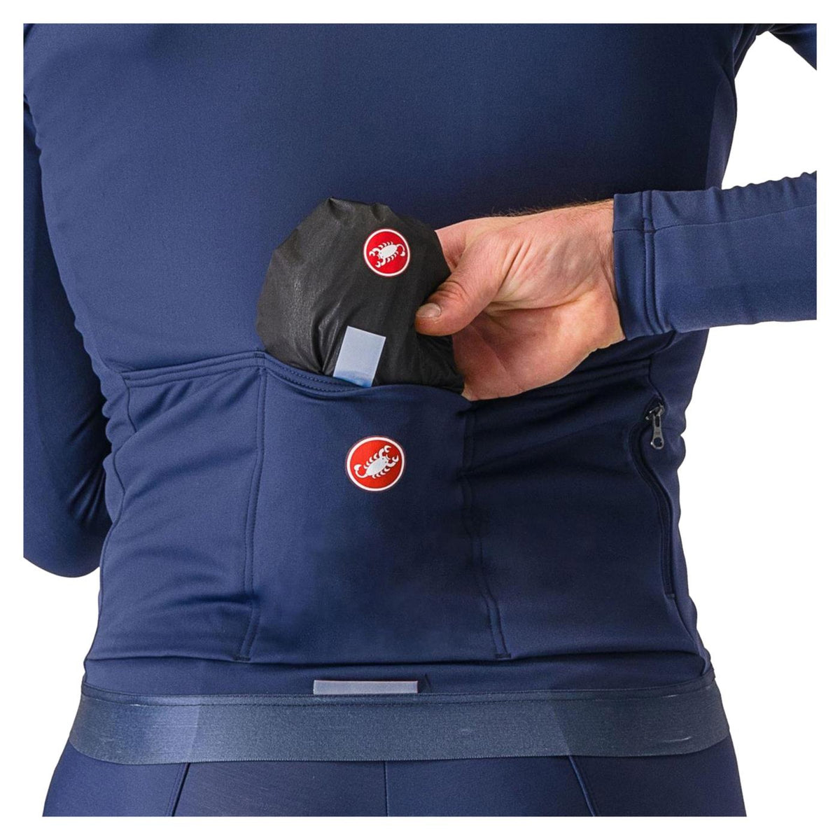 CASTELLI SQUALL SHELL JACKET - Nero - vista 3