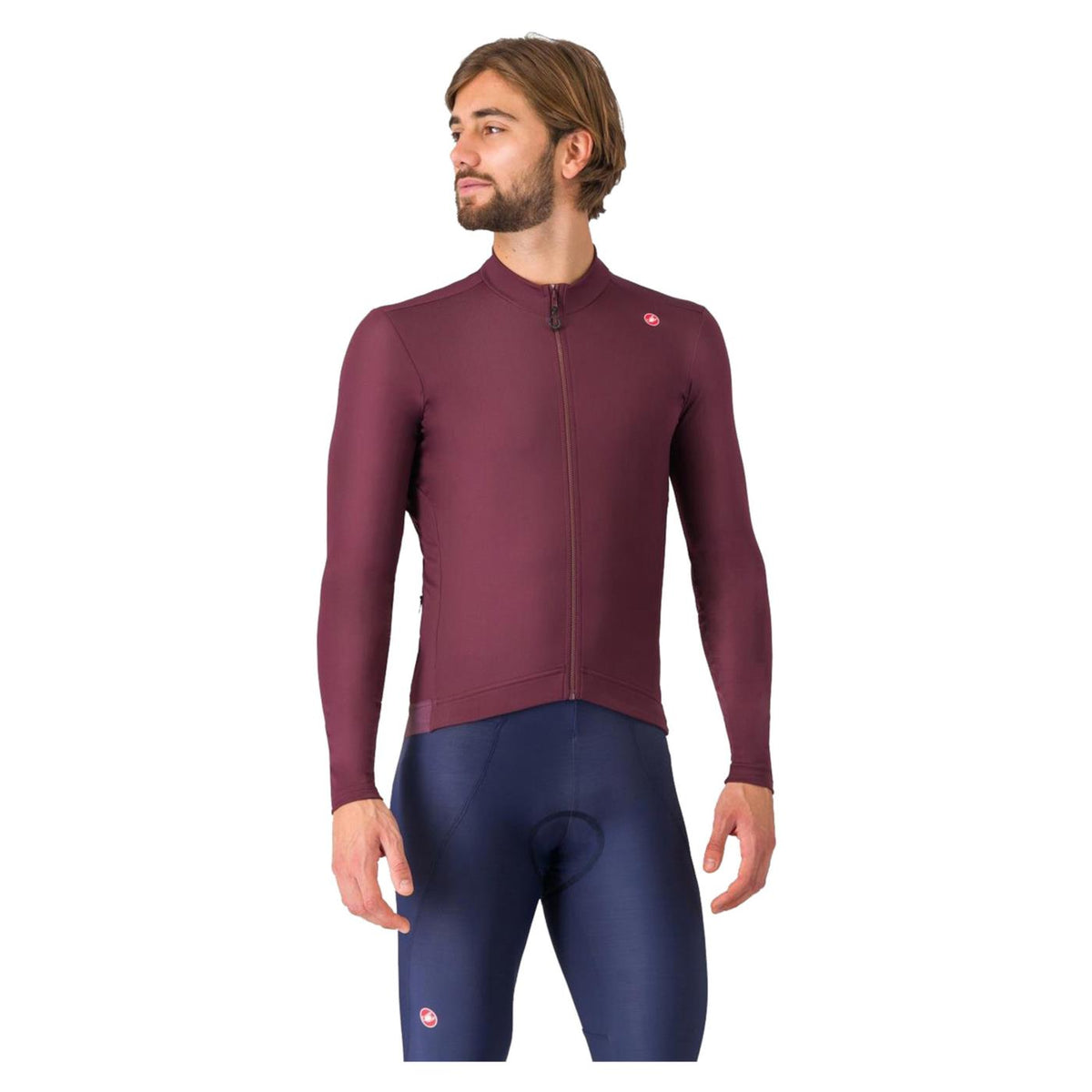 CASTELLI ESPRESSO THERMAL JERSEY - Bordeaux - immagine principale