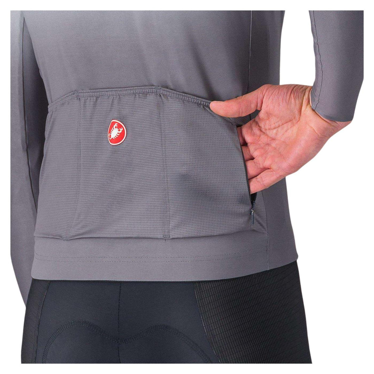 CASTELLI UPF LONG SLEEVE JERSEY - C1-grigio-s - vista 4