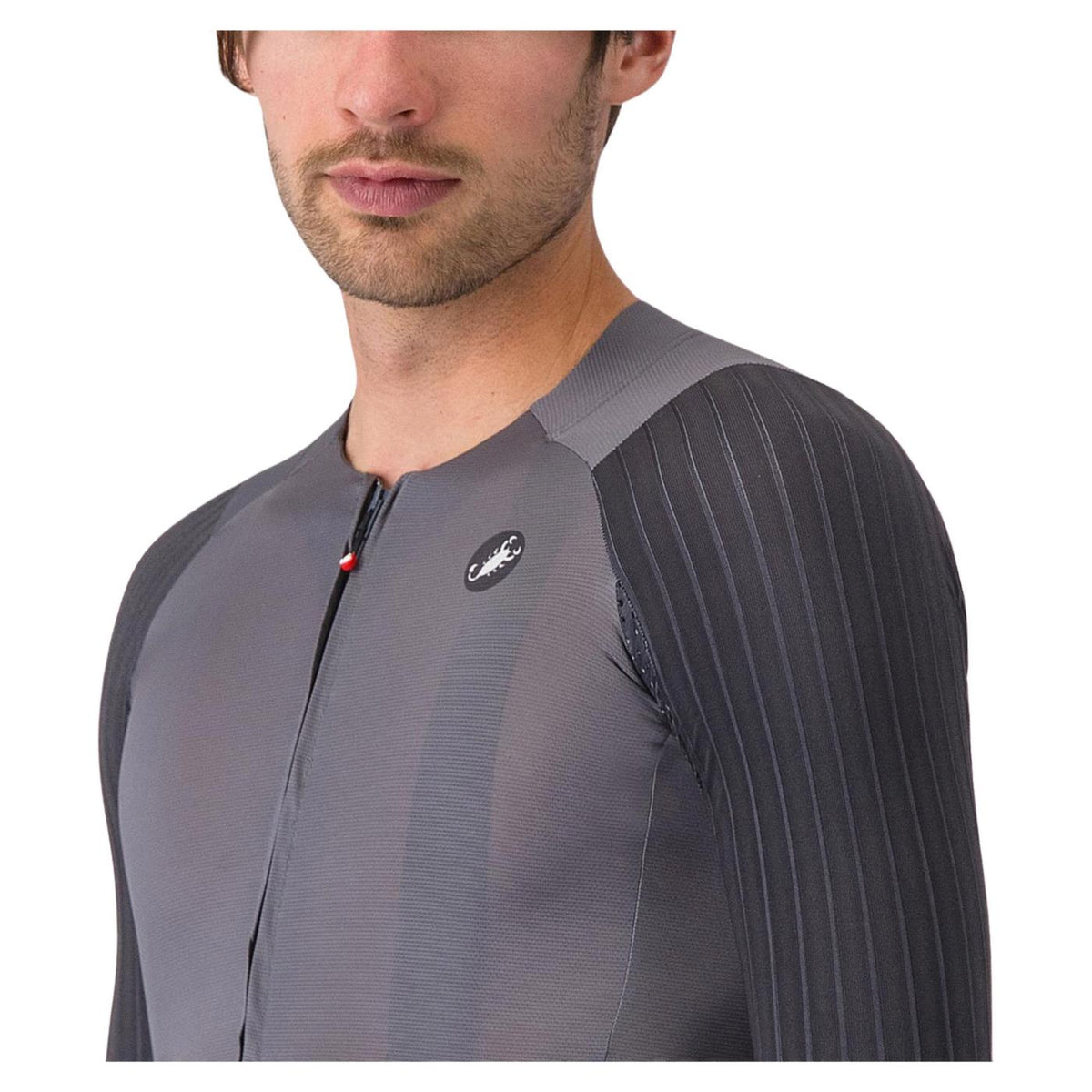 CASTELLI AERO RACE 8S JERSEY - C1-grigio-s - vista 3