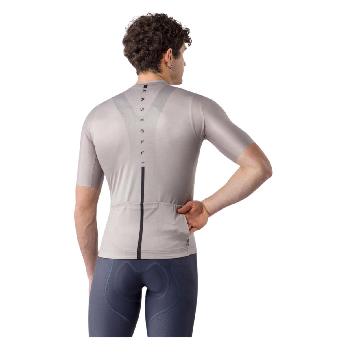 CASTELLI DRITTONE LOGO JERSEY - C1-grigio-s - vista 2