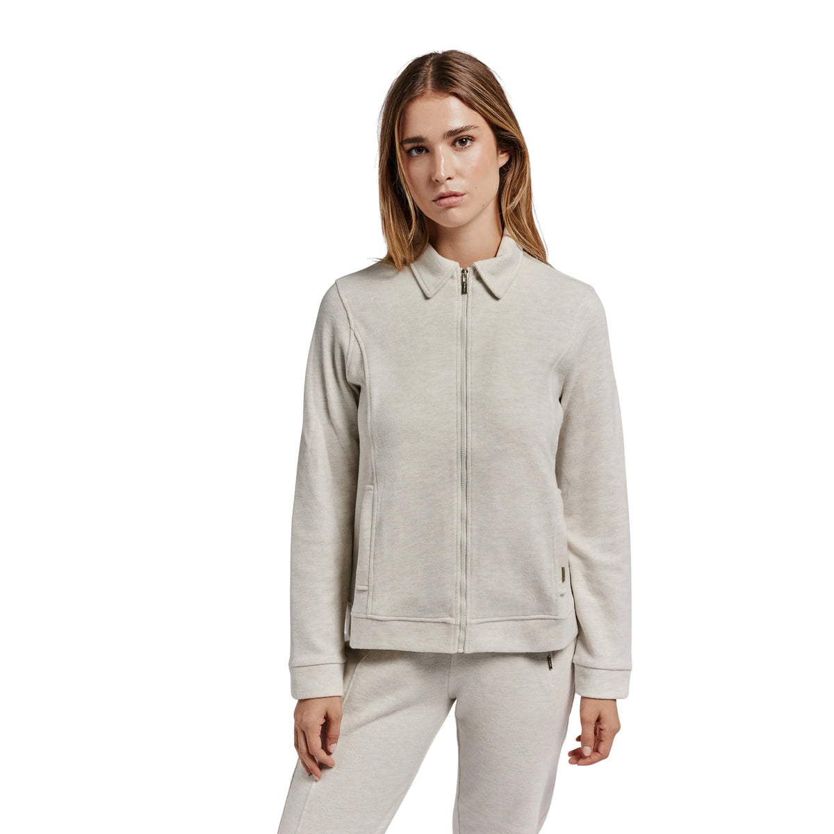 FREDDY SLOUNGE W FULL ZIP FLEECE - Beige - immagine principale