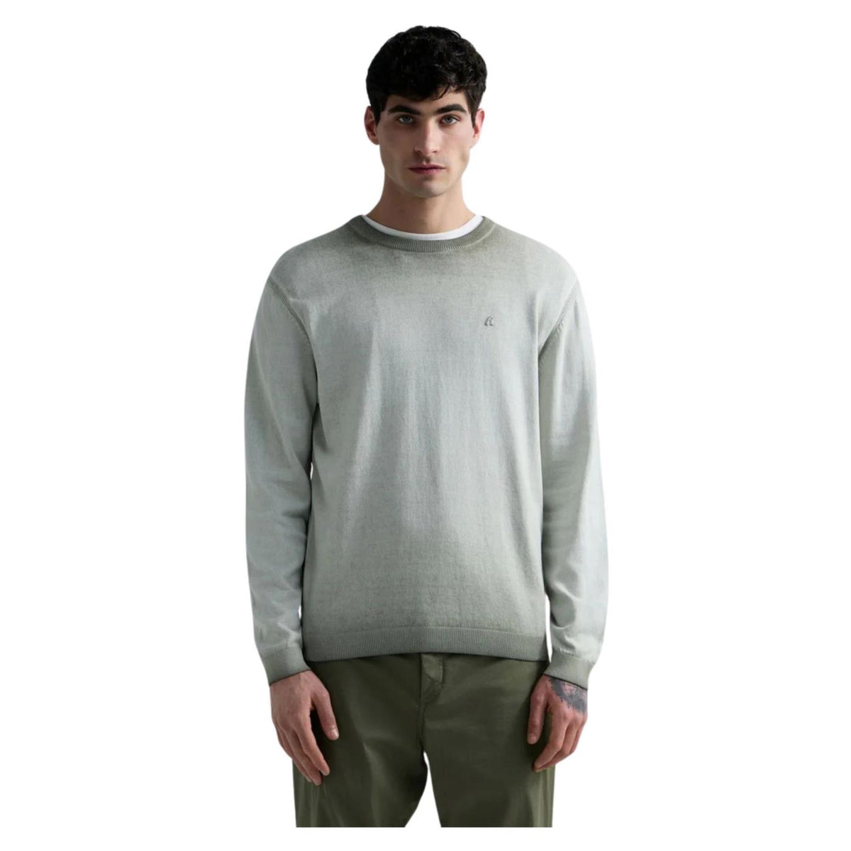 REPLAY MAGLIA PULLOVER COTONE