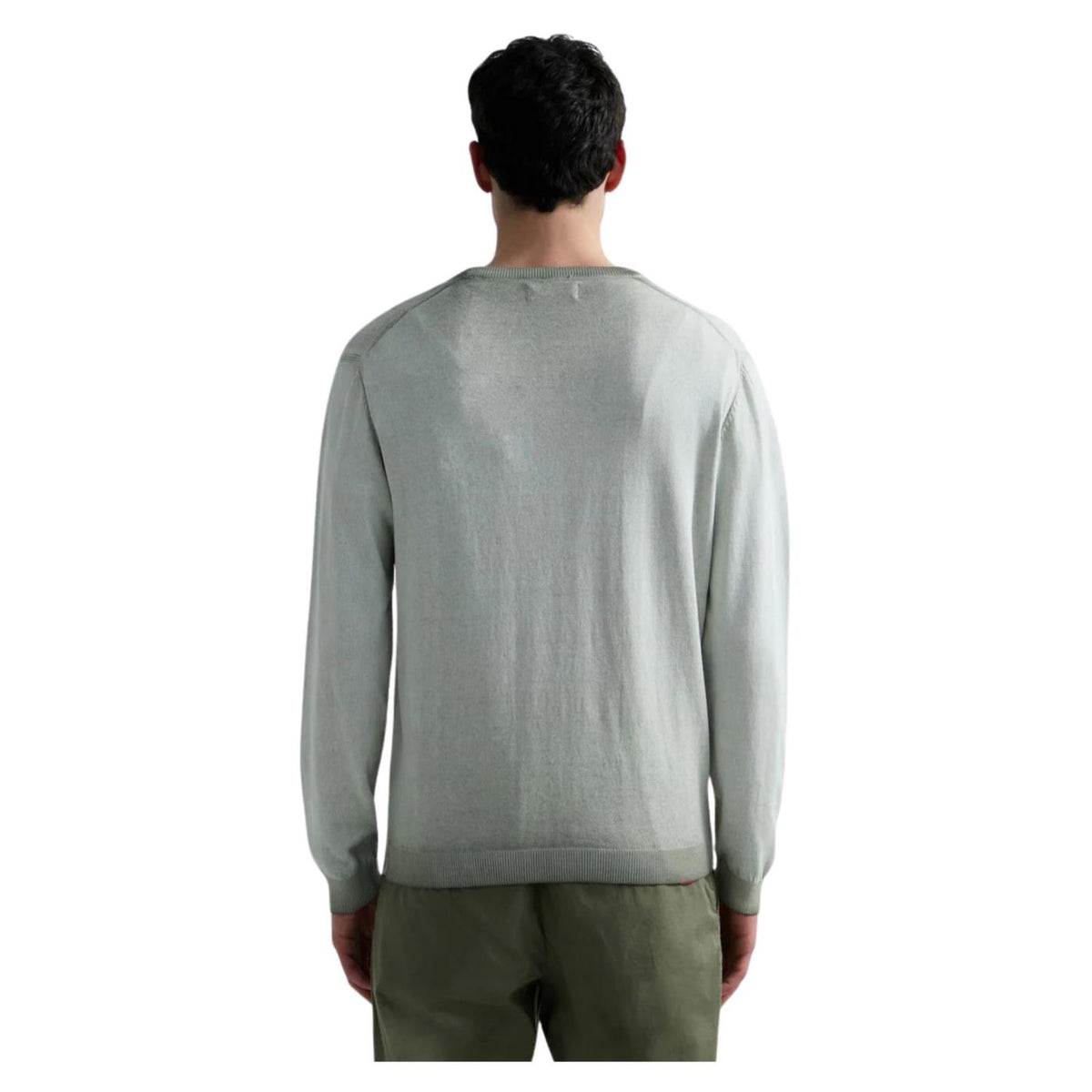 REPLAY MAGLIA PULLOVER COTONE - Verde - vista 2