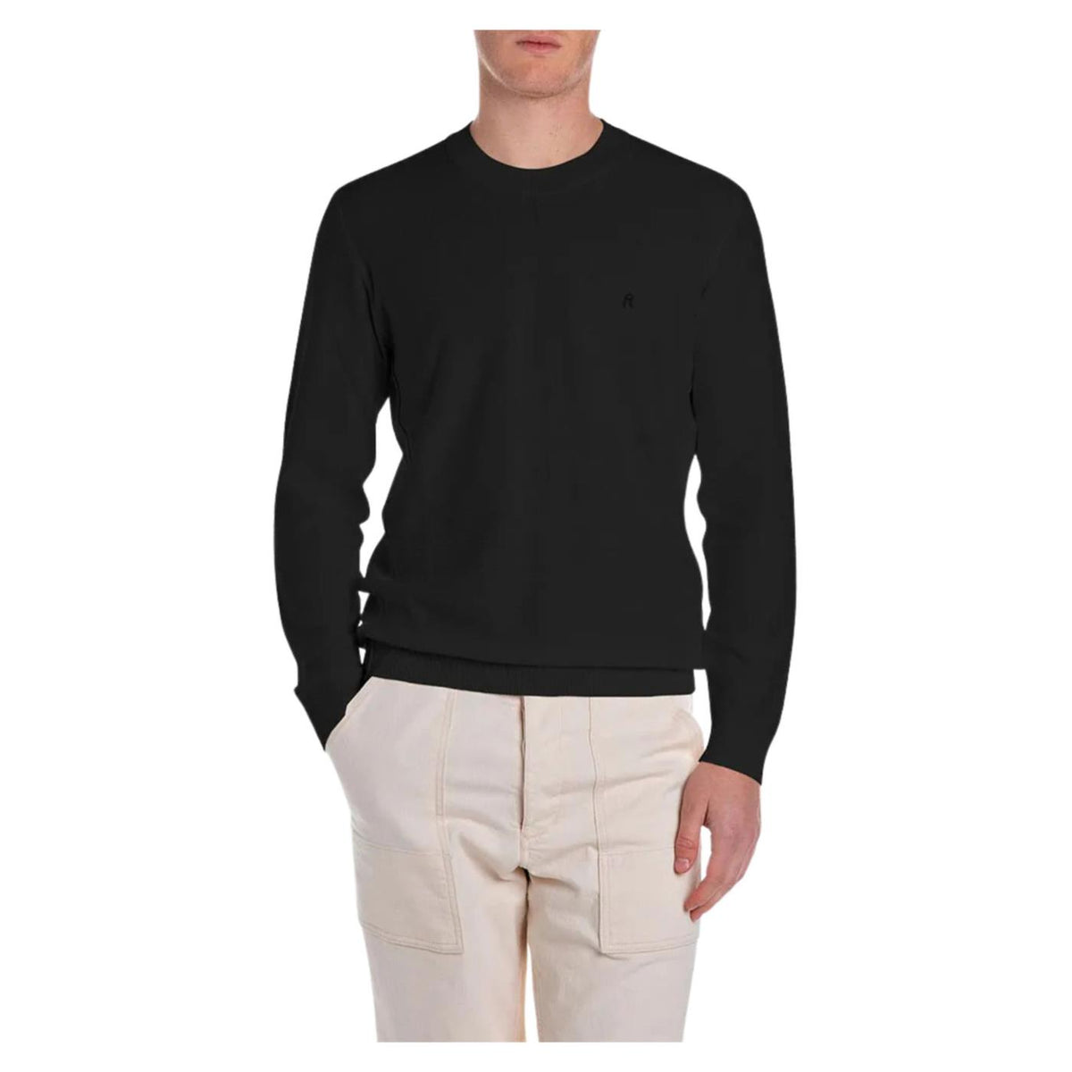 REPLAY MAGLIA PULLOVER COTONE