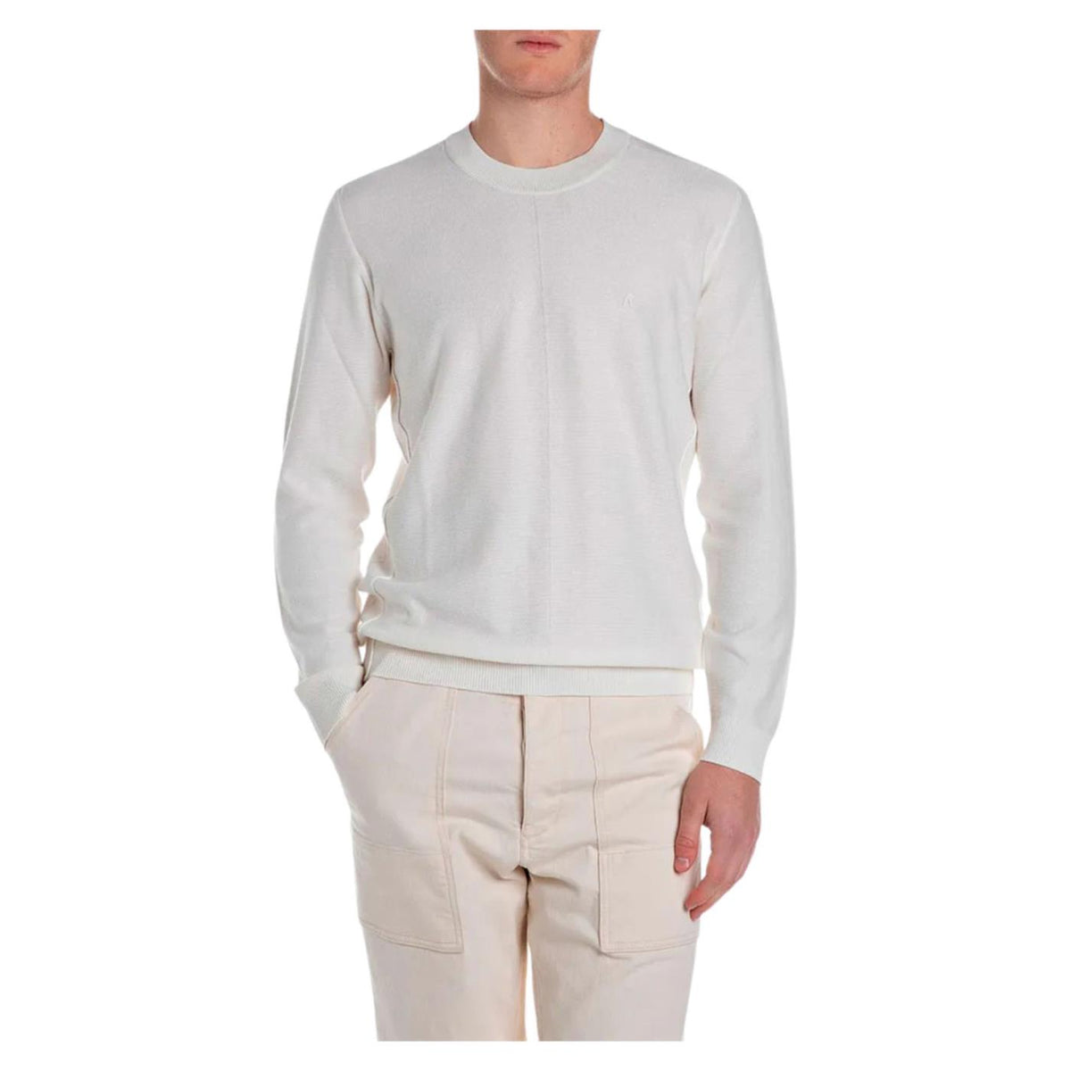 REPLAY MAGLIA PULLOVER COTONE