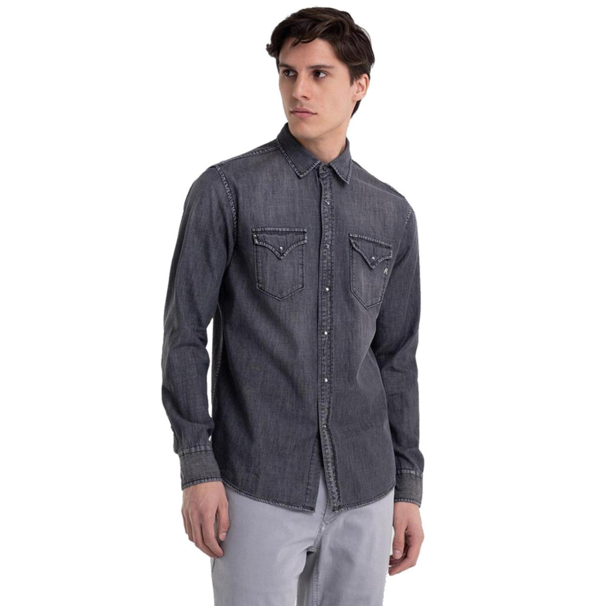 REPLAY CAMICIA UOMO - Denim - vista 2