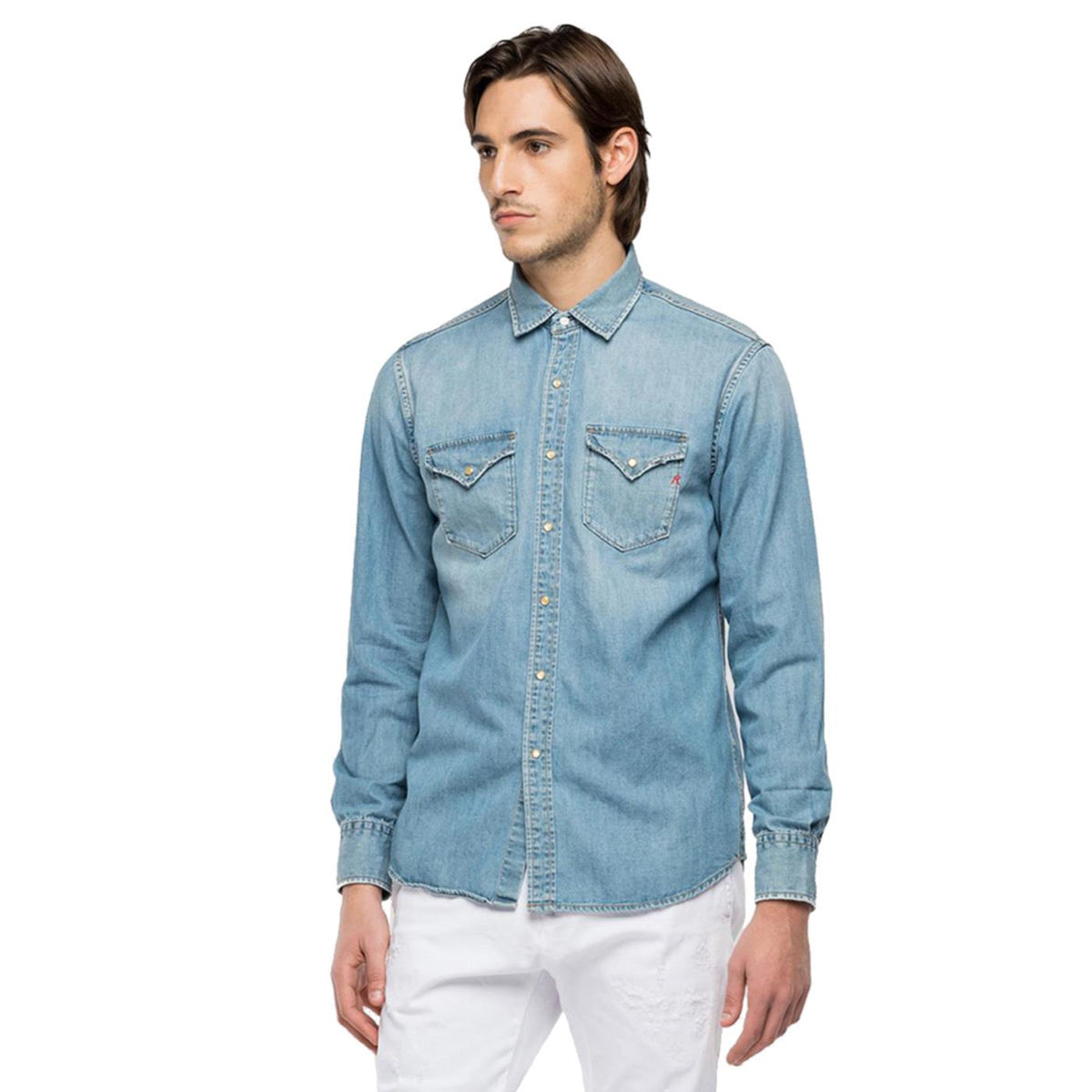 REPLAY CAMICIA UOMO - Denim - vista 2