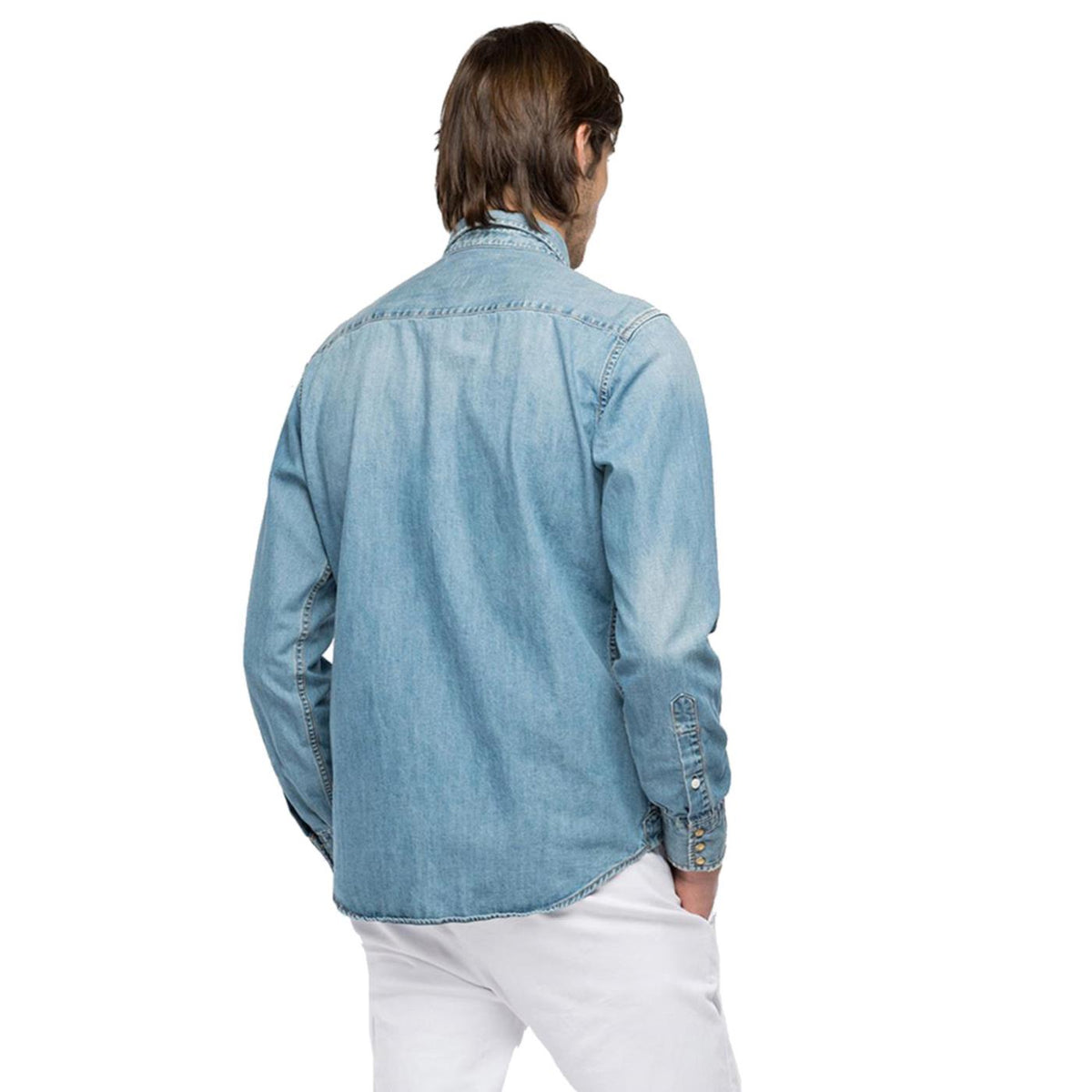 REPLAY CAMICIA UOMO - Denim - vista 3