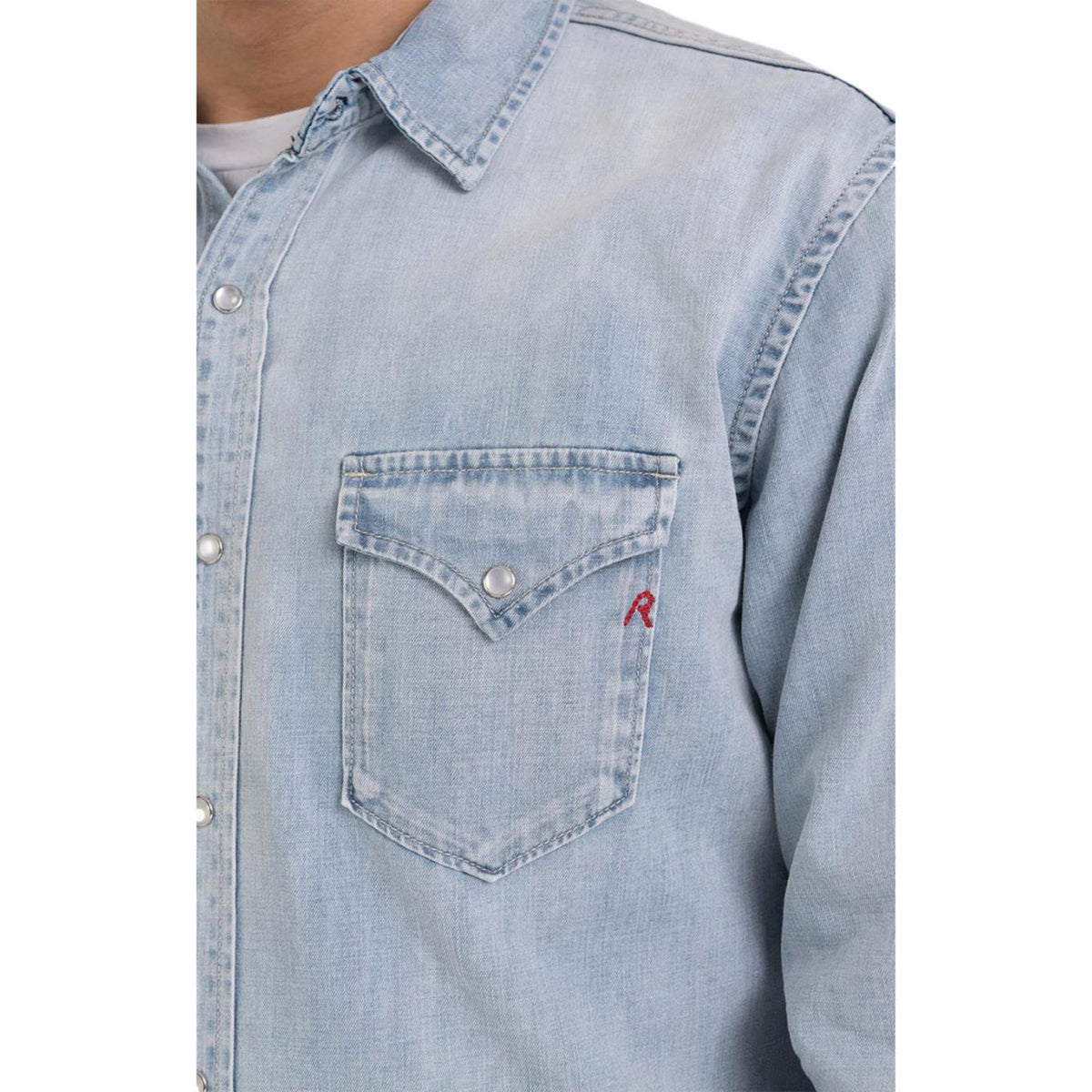REPLAY CAMICIA UOMO - Denim - vista 3