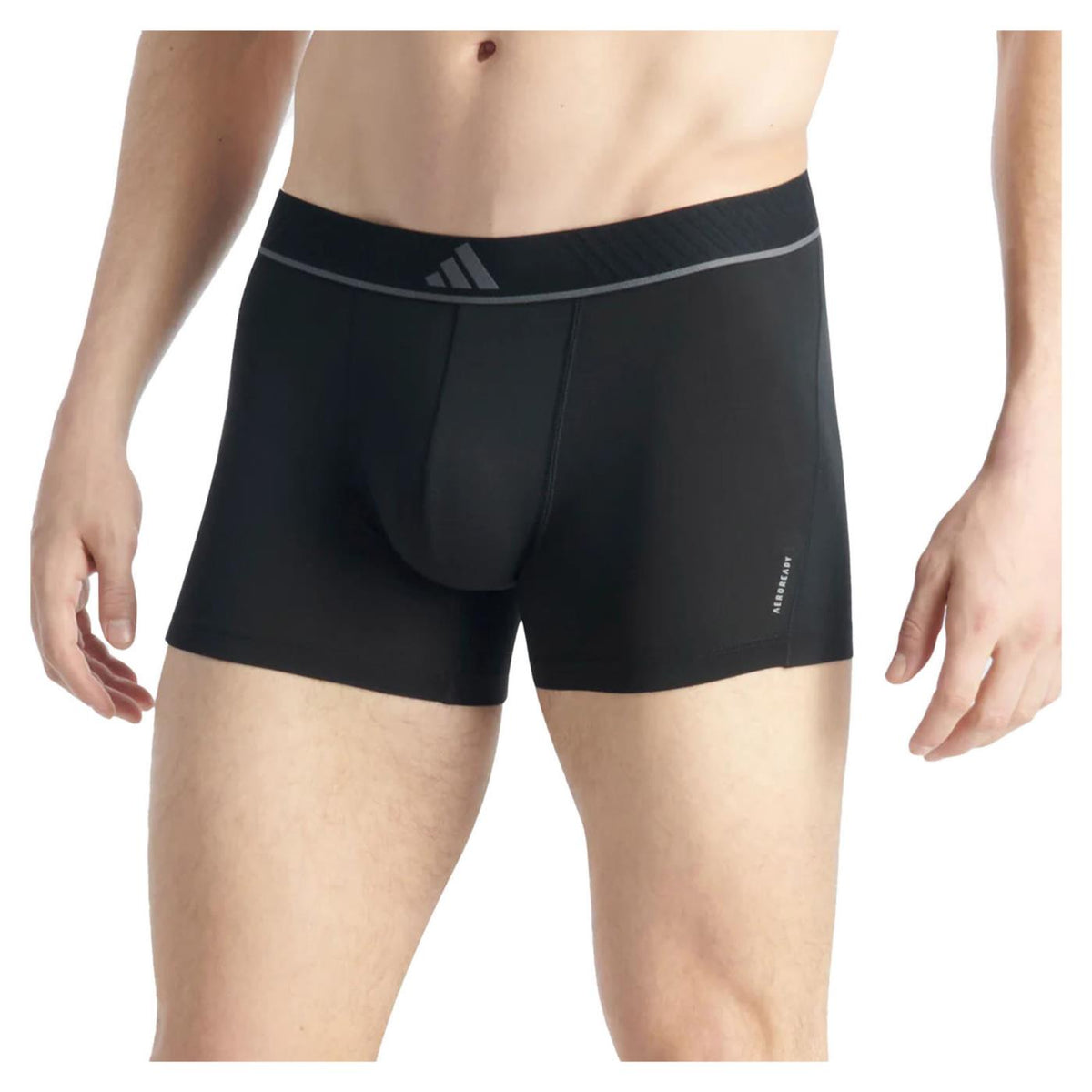 ADIDAS UNDERWEAR 3PK TRUNK MICRO FLEX - Nero - vista 2