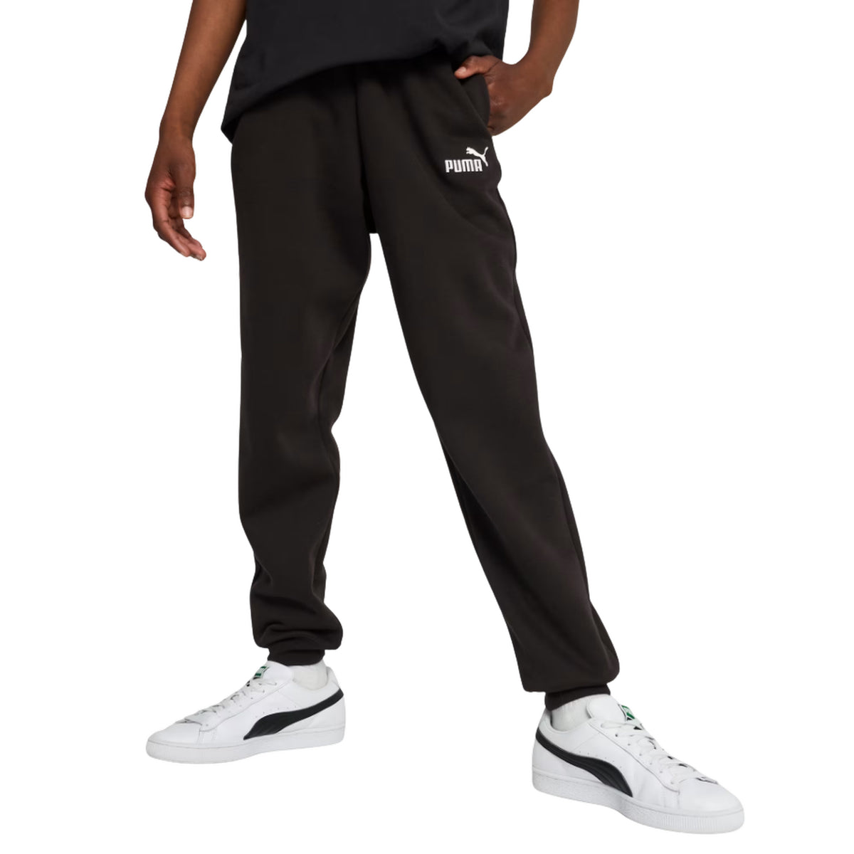 PUMA ESS NO.1 LOGO PANTS JR - Nero - immagine principale