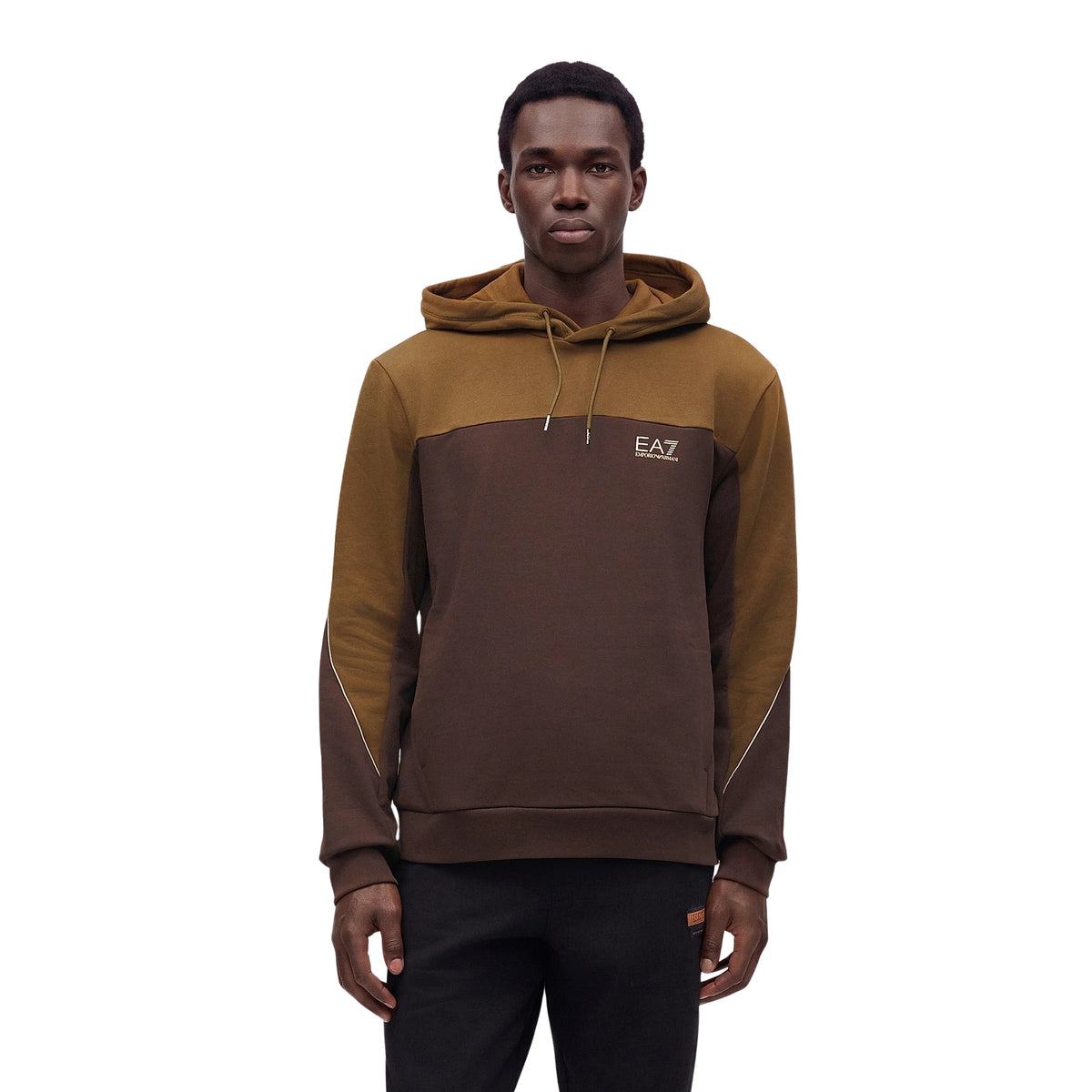 EMPORIO ARMANI 7 EA7 TRAIN COLOURBLOCK HOODIE
