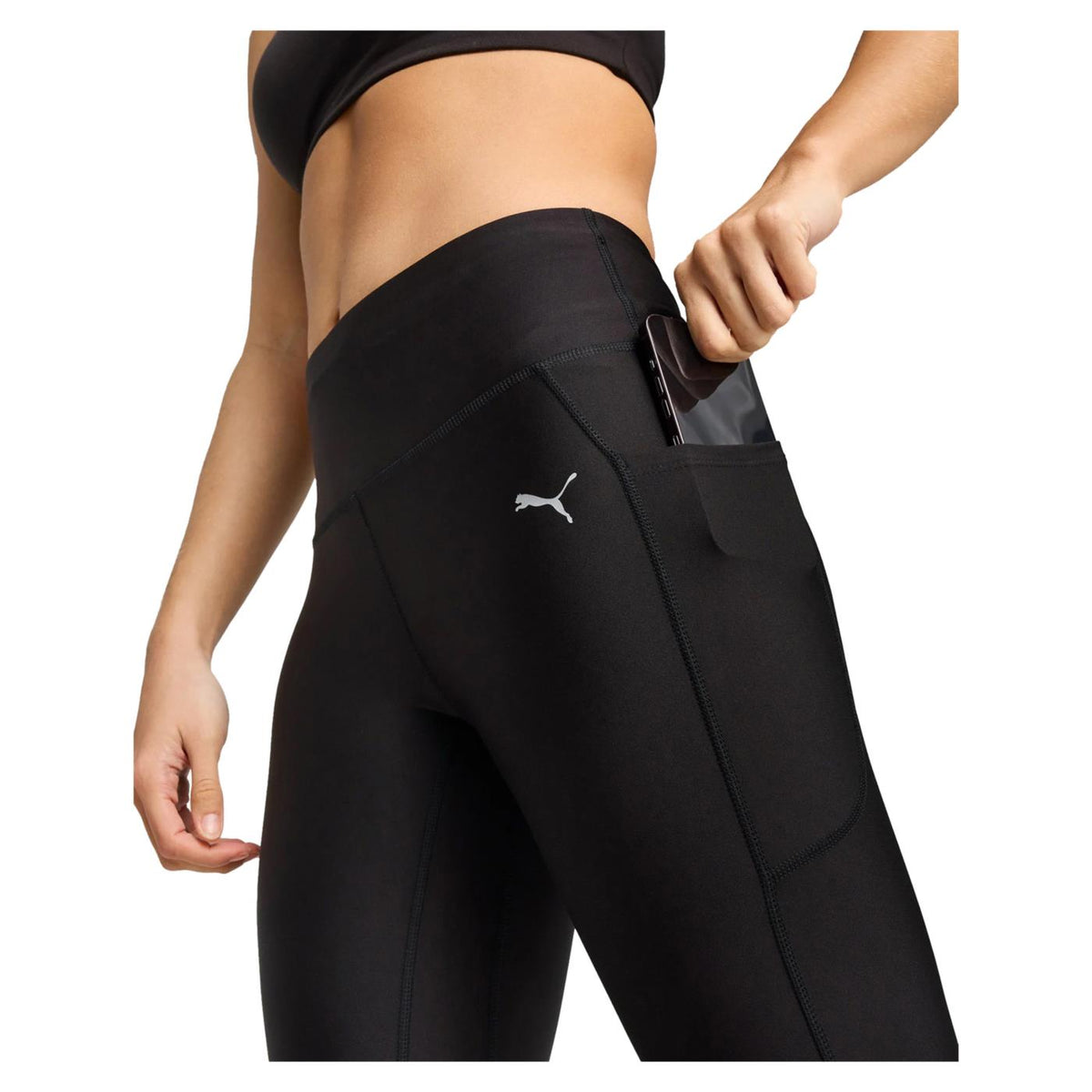 PUMA W RUN VELOCITY 3/4 TIGHT - Nero - vista 3