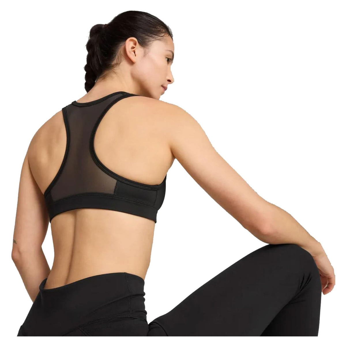 PUMA 4KEEPS BRA MID SUPPORT - Nero - vista 2