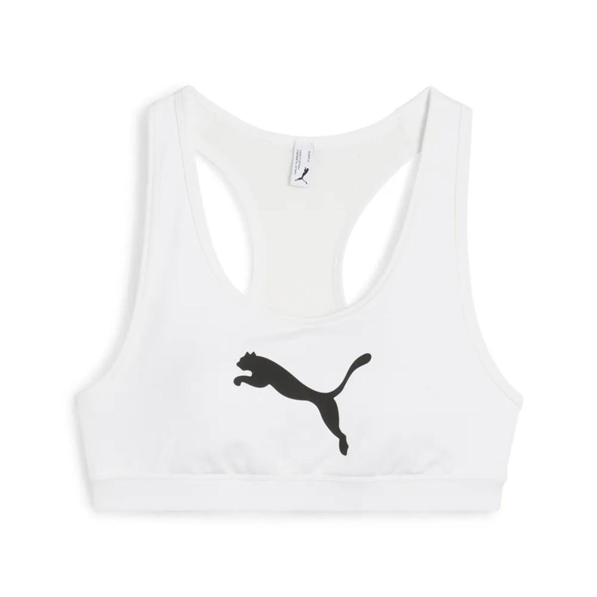PUMA 4KEEPS PADDED BRA MID - Bianco - vista 2
