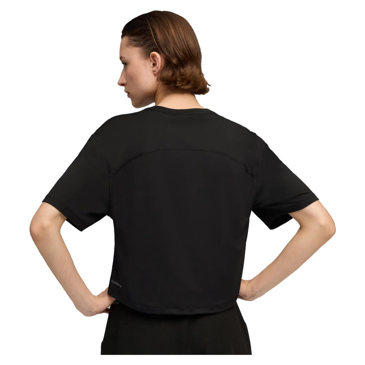 PUMA W CLOUDSPUN OVERSIZED TEE - Nero - vista 2