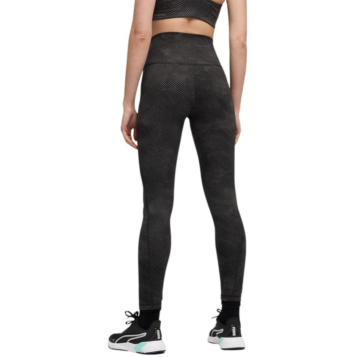 PUMA W CLOUDSPUN TIGHT AOP - Nero - vista 3