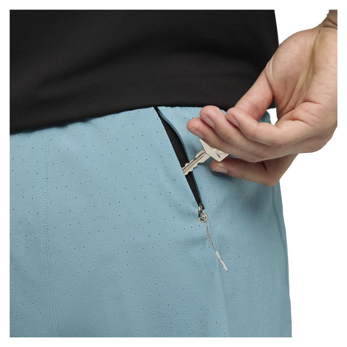 PUMA DREAMRUN 5 DRYCELL SHORT - C1-azzurro - vista 3
