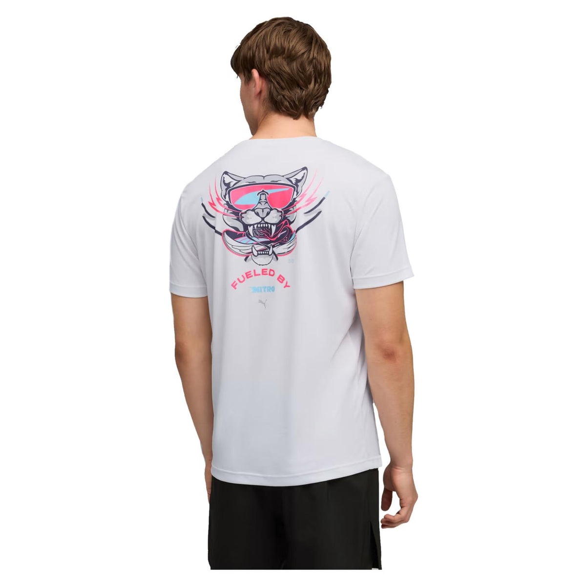 PUMA RUN NITRO GRAPHIC TEE - Bianco - vista 2