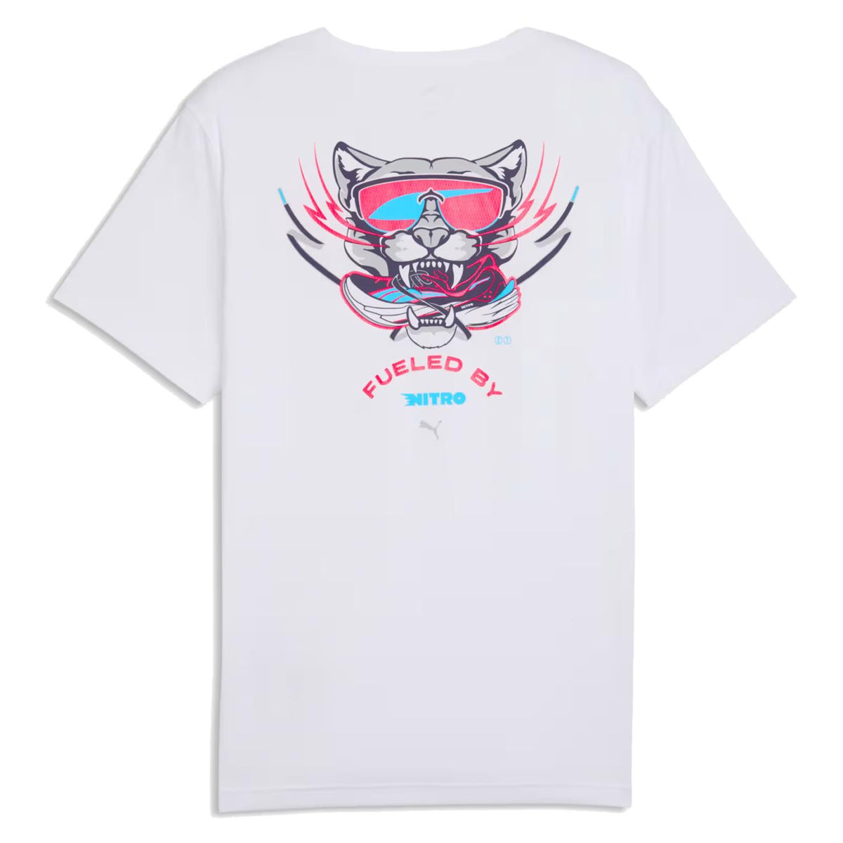 PUMA RUN NITRO GRAPHIC TEE - Bianco - vista 4