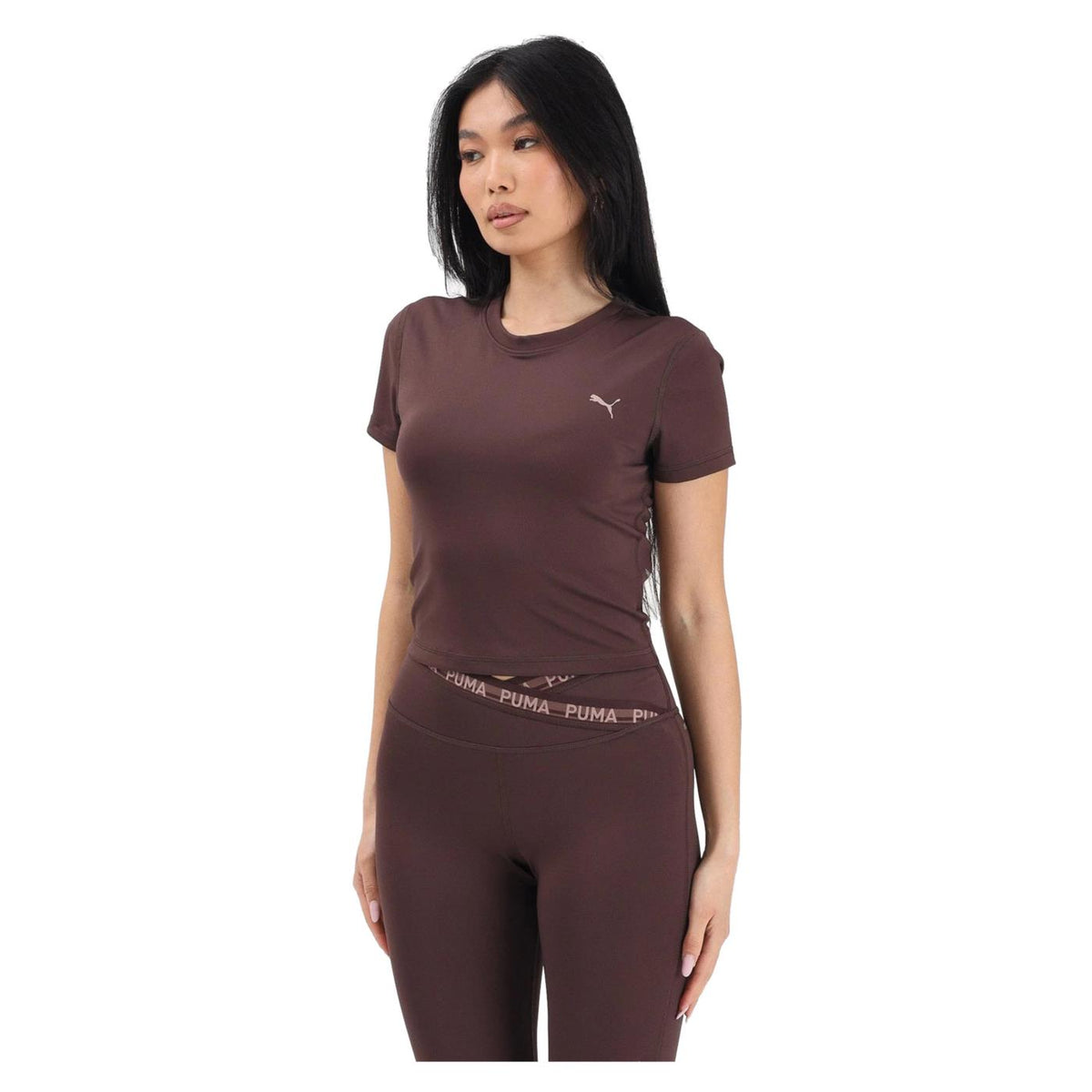 PUMA W STRONG CROSS BACK TEE