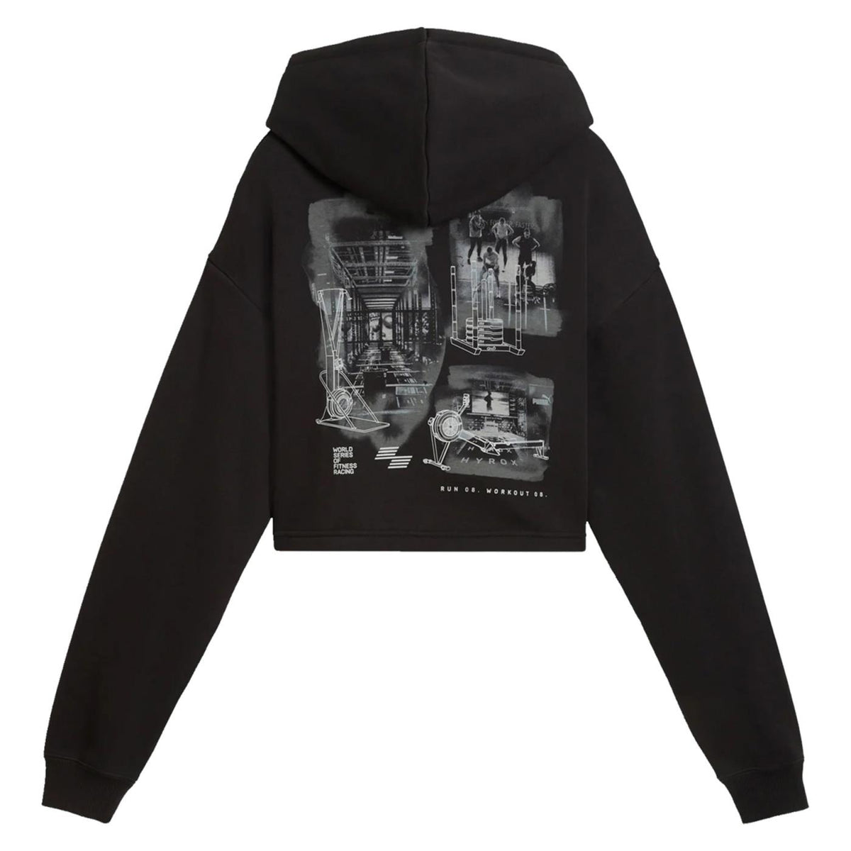 PUMA W HYROX HEAVYWEIGHT HOODY - Nero - vista 4