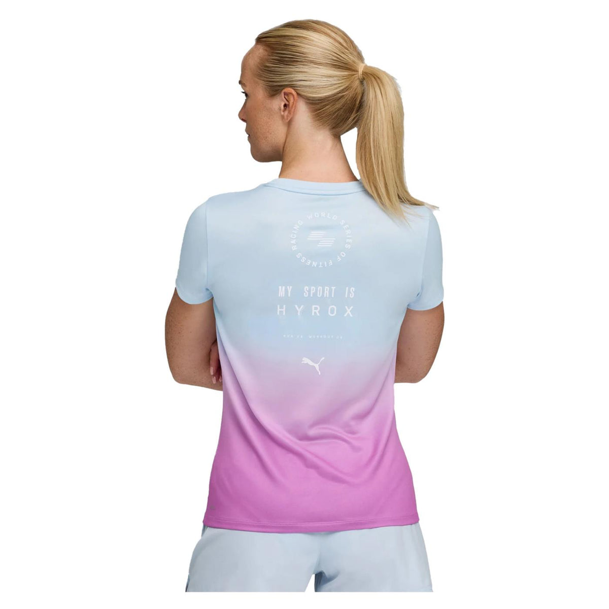 PUMA W HYROX POLY GRAPHIC TEE - seconda immagine