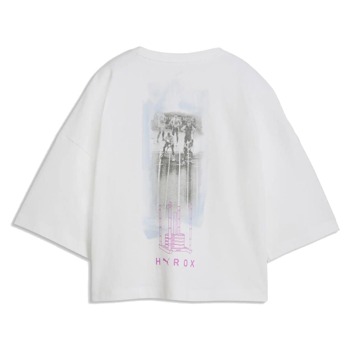 PUMA W HYROX CROPED STYLE TEE - Bianco - vista 4