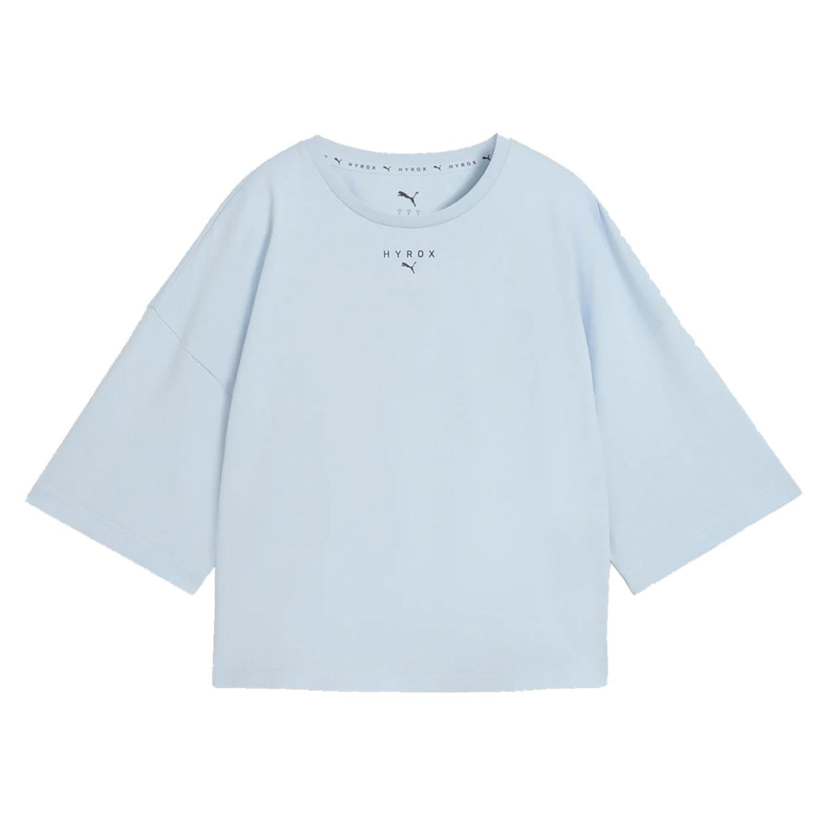 PUMA W HYROX CROPED STYLE TEE - Azzurro - vista 3