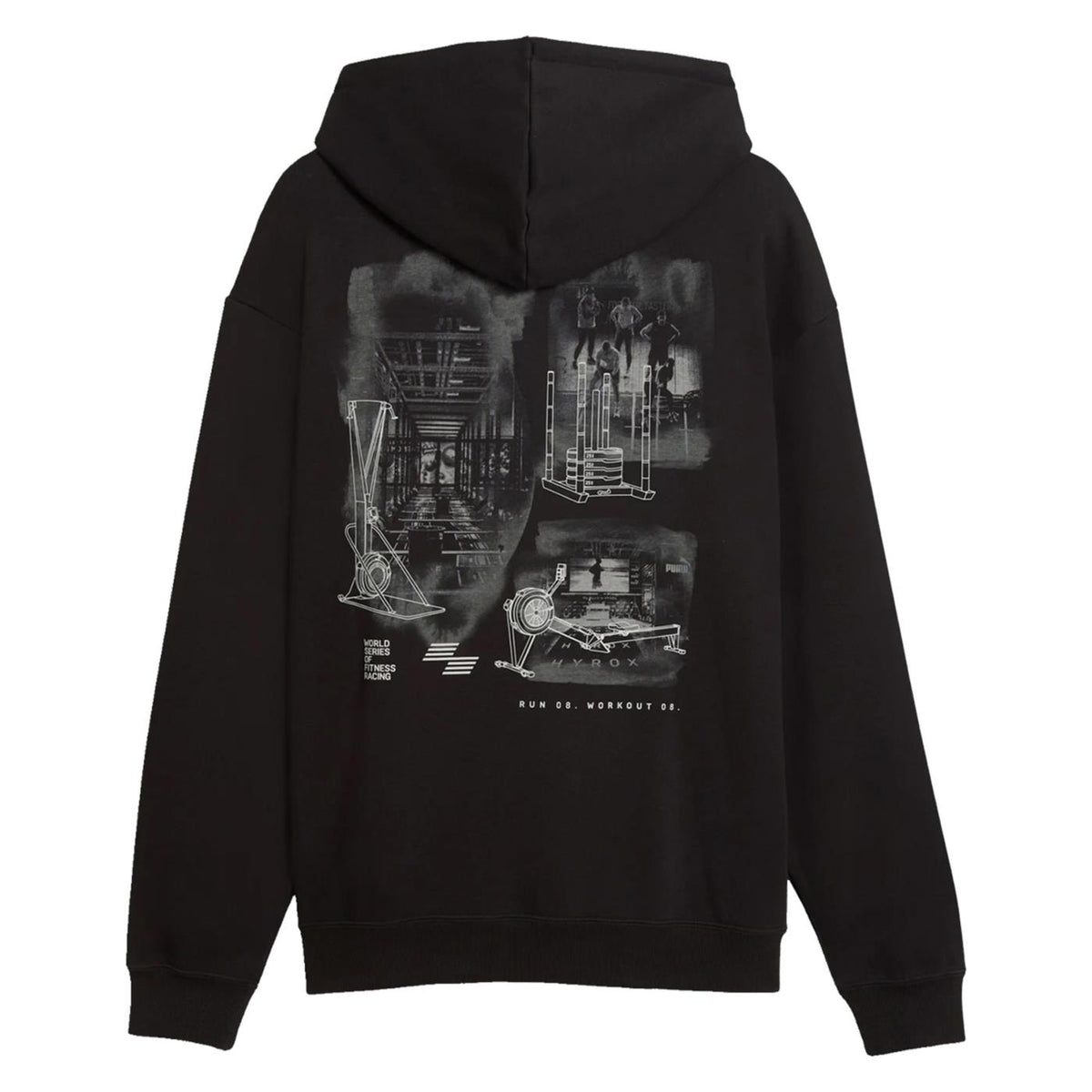 PUMA HYROX HEAVYWEIGHT HOODIE - Nero - vista 4