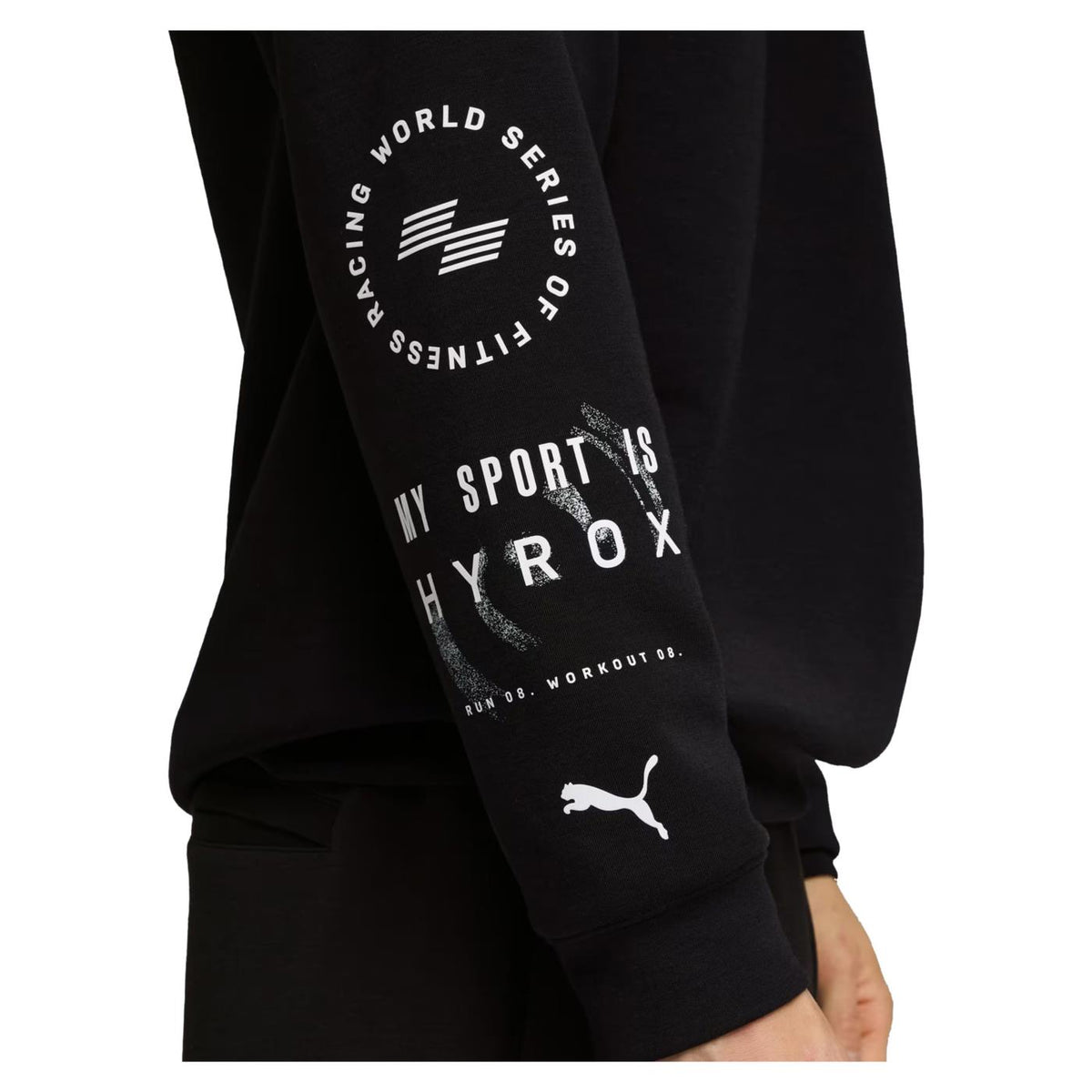 PUMA HYROX CLOUDSPUN HOODIE - Nero - vista 3