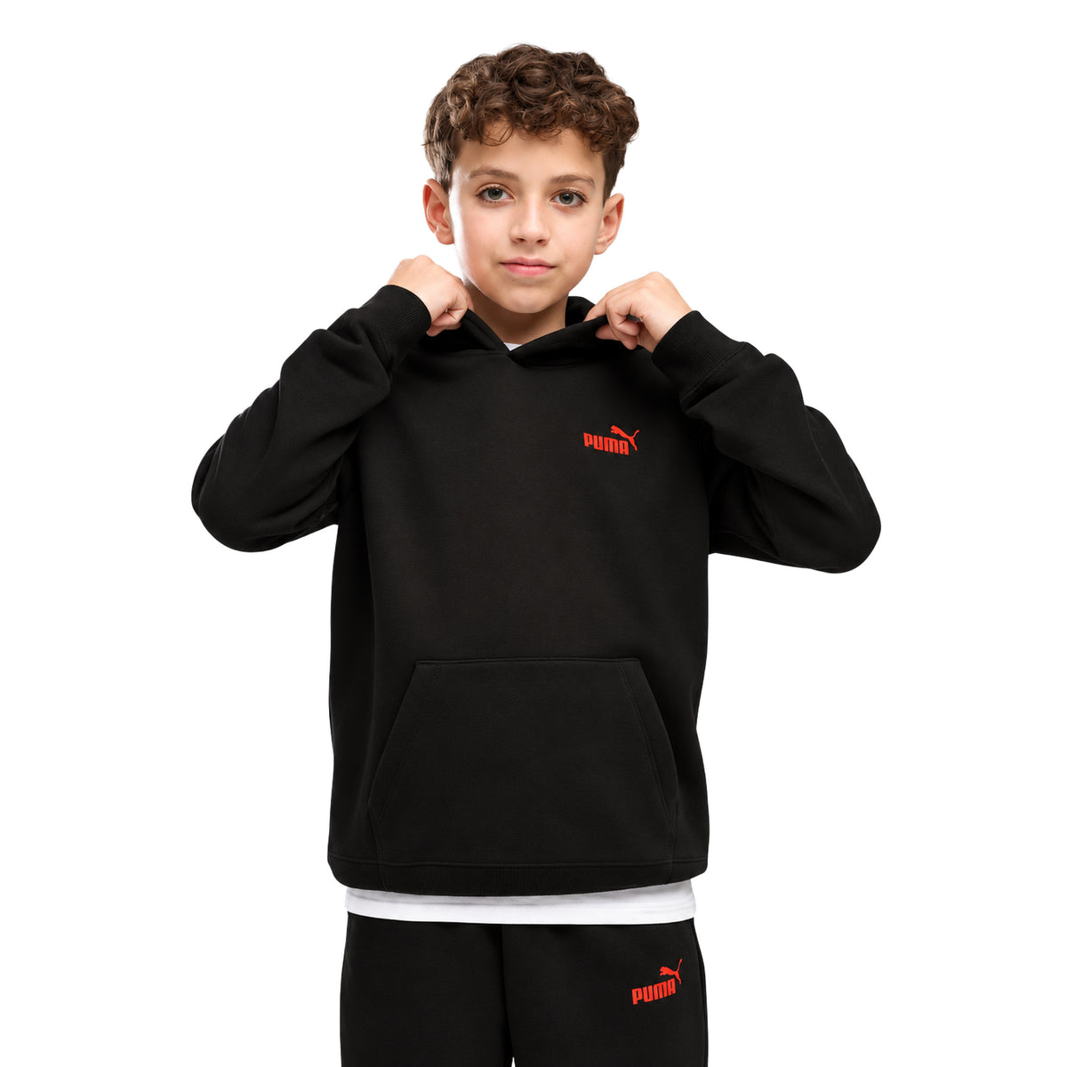 PUMA ESS LOGO LAB HOODIE JR - Nero - immagine principale