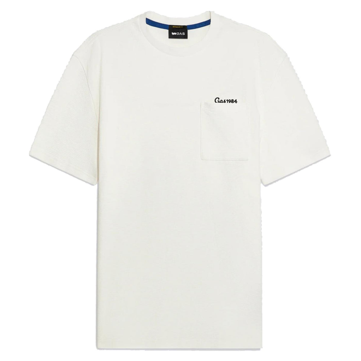 GAS T-SHIRT DHARIS MC POCKET - Bianco - vista 4