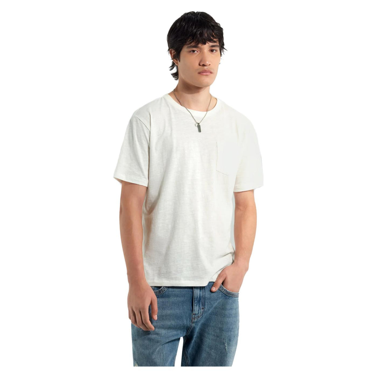 GAS T-SHIRT ARNOUX MC SLUB - Bianco - immagine principale